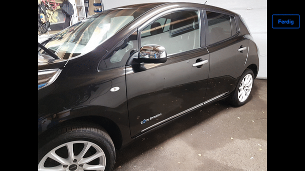 Nissan Leaf med Vinterdekk