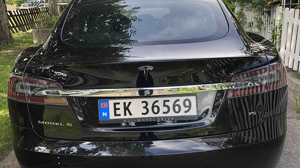 Tesla Model S med Vinterdekk
