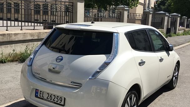 Nissan Leaf med GPS