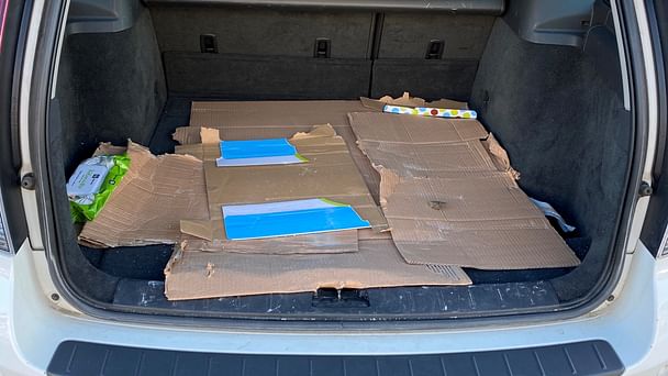 Volvo V50 med Skistativ