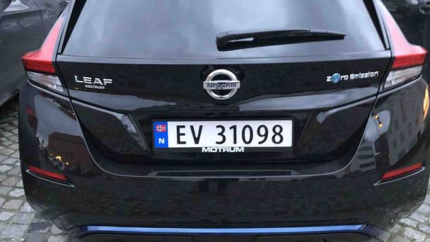 Nissan Leaf med GPS