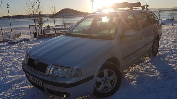Skoda Octavia med Sykkelstativ