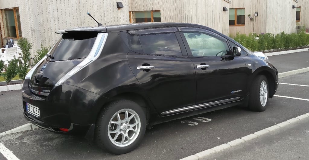 Nissan Leaf med GPS