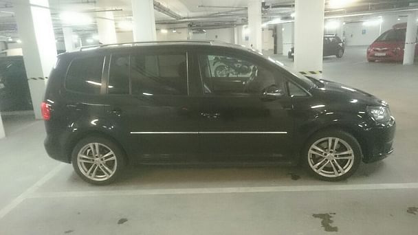 Volkswagen Touran med Sykkelstativ