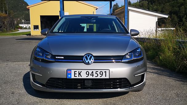 Volkswagen e-Golf med Vinterdekk