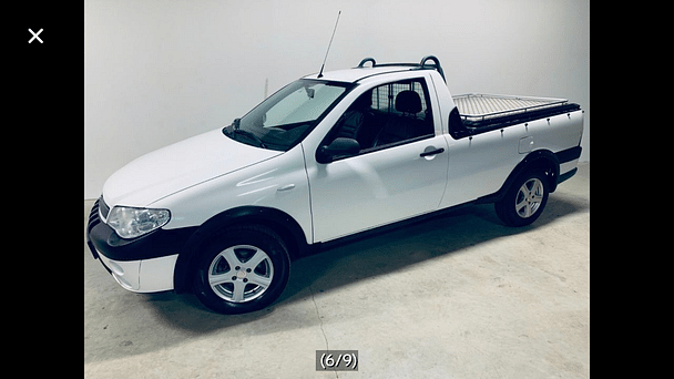 Fiat Strada med Vinterdekk