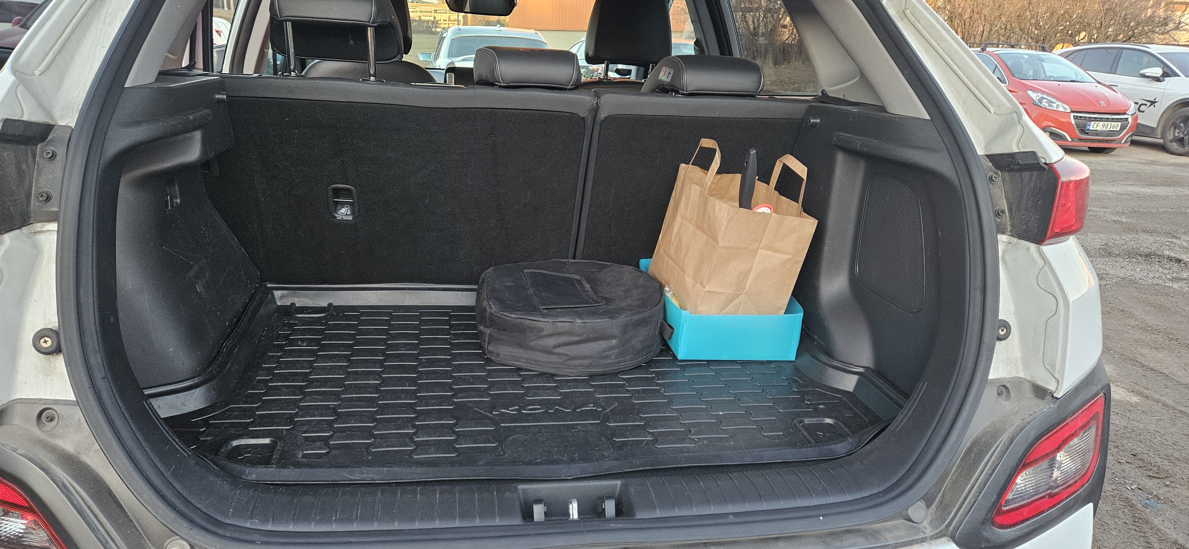 Hyundai Kona Electric with Baby seat