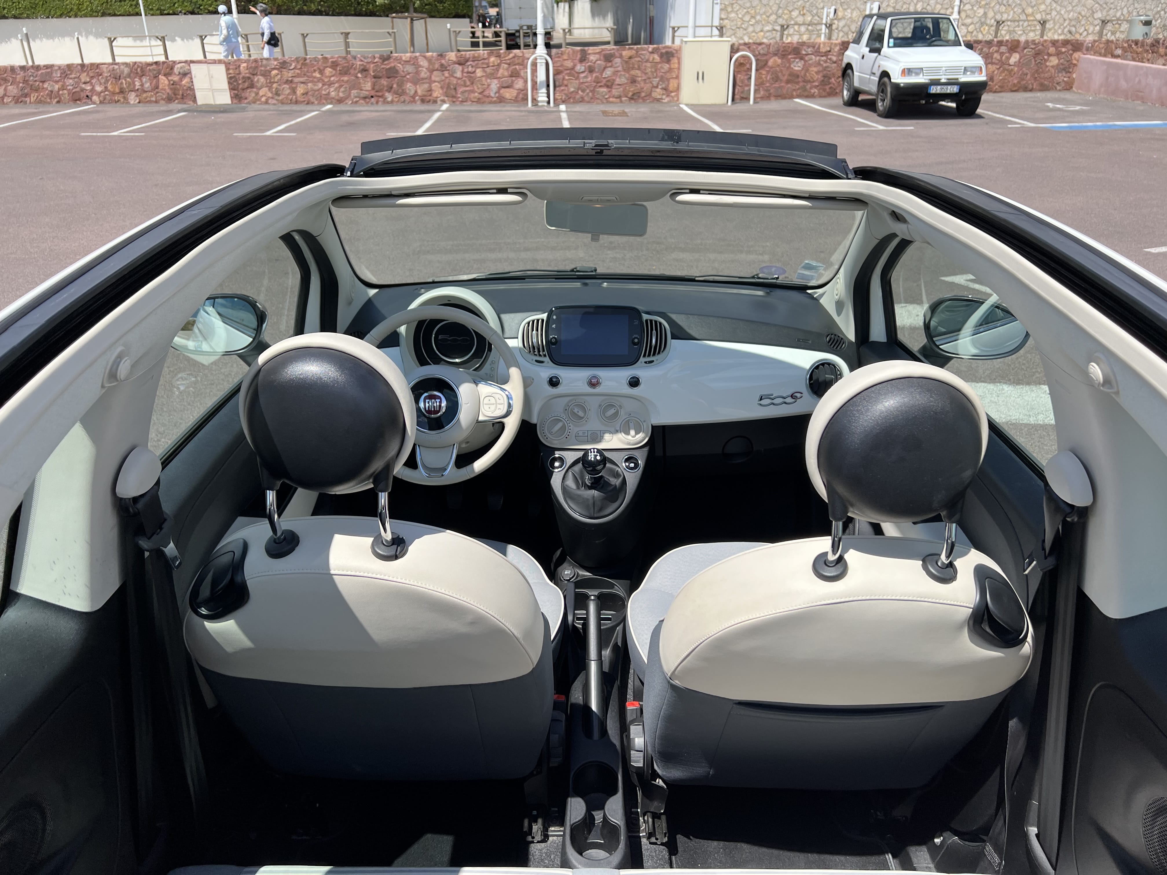 Fiat 500 C avec Apple CarPlay