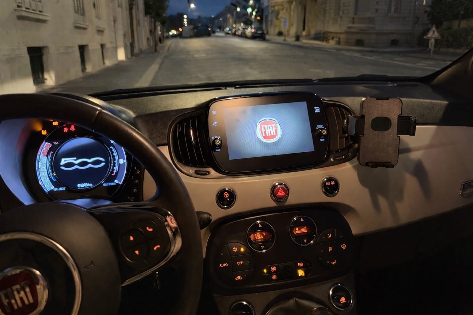 Fiat 500 avec GPS