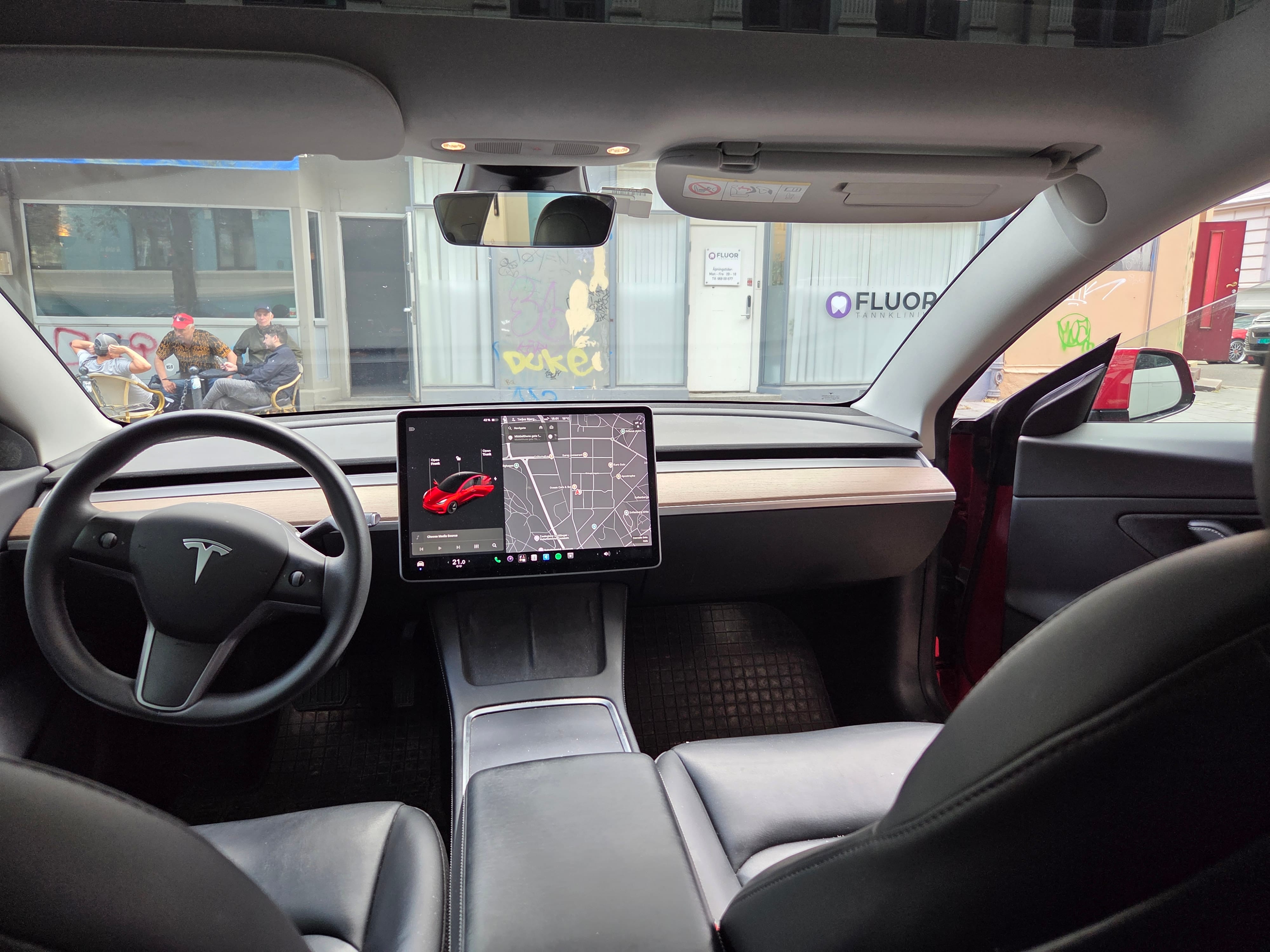 Tesla Model 3 Long Range med Ryggekamera