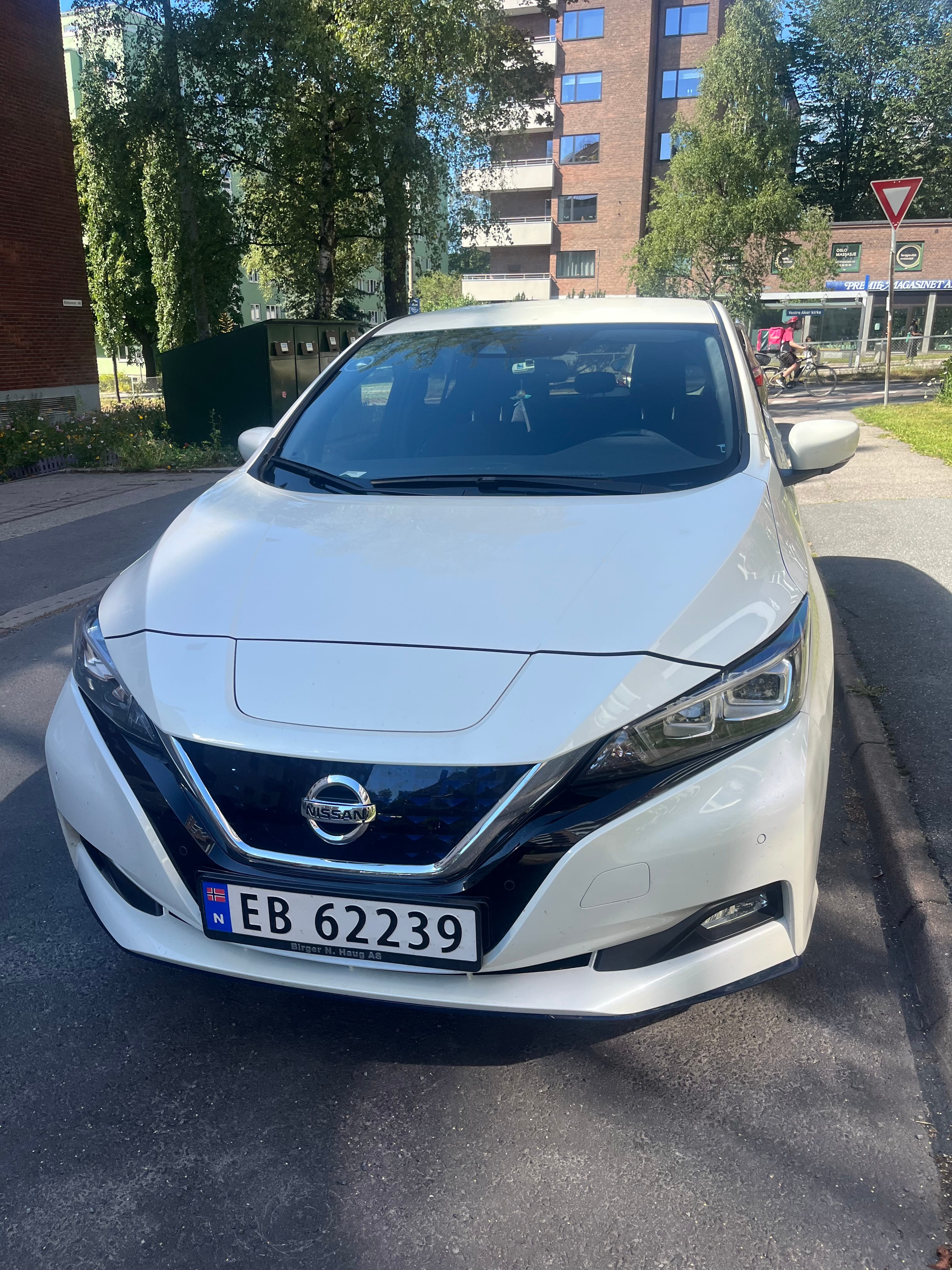 Nissan Leaf mit Navigationsgerät