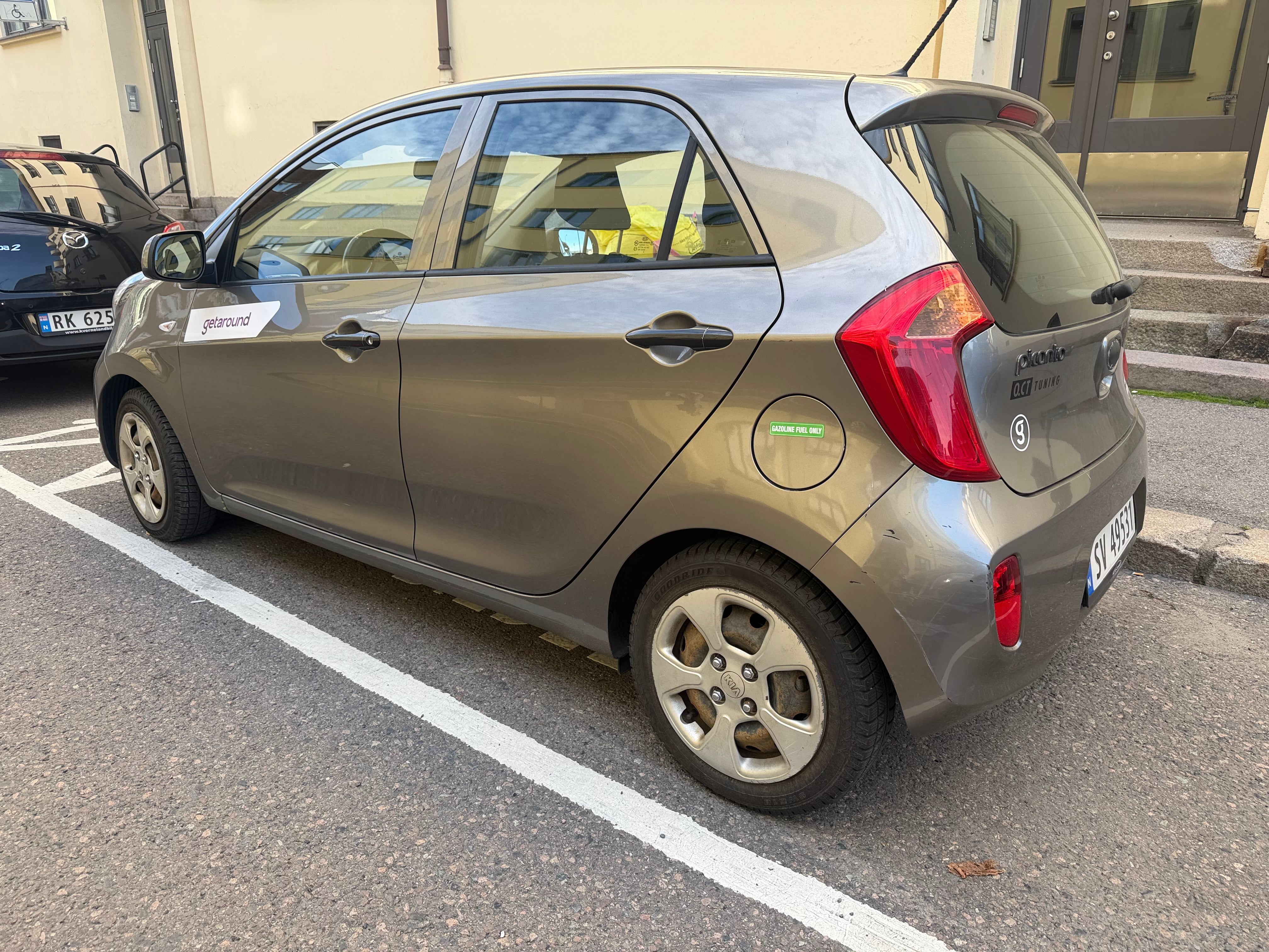 Kia Picanto with USB charging ports