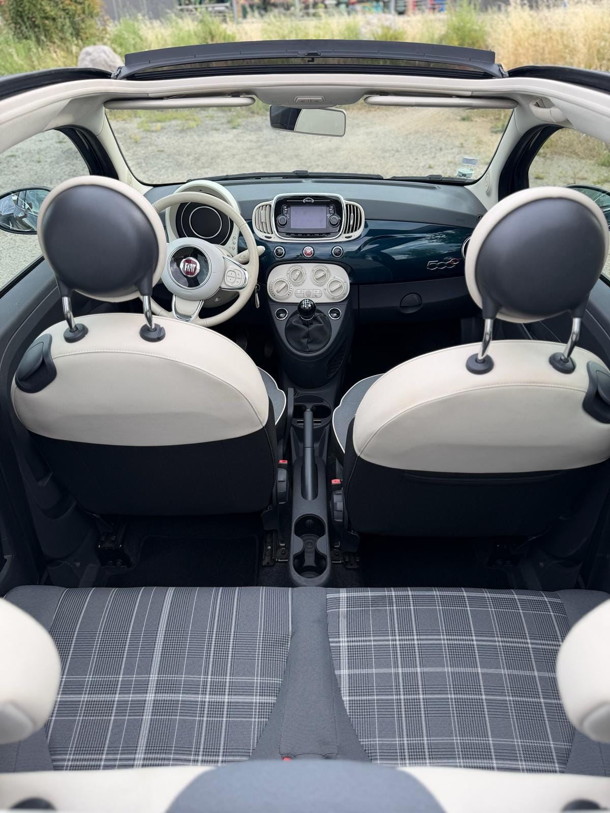 Fiat 500 C avec Siège bébé