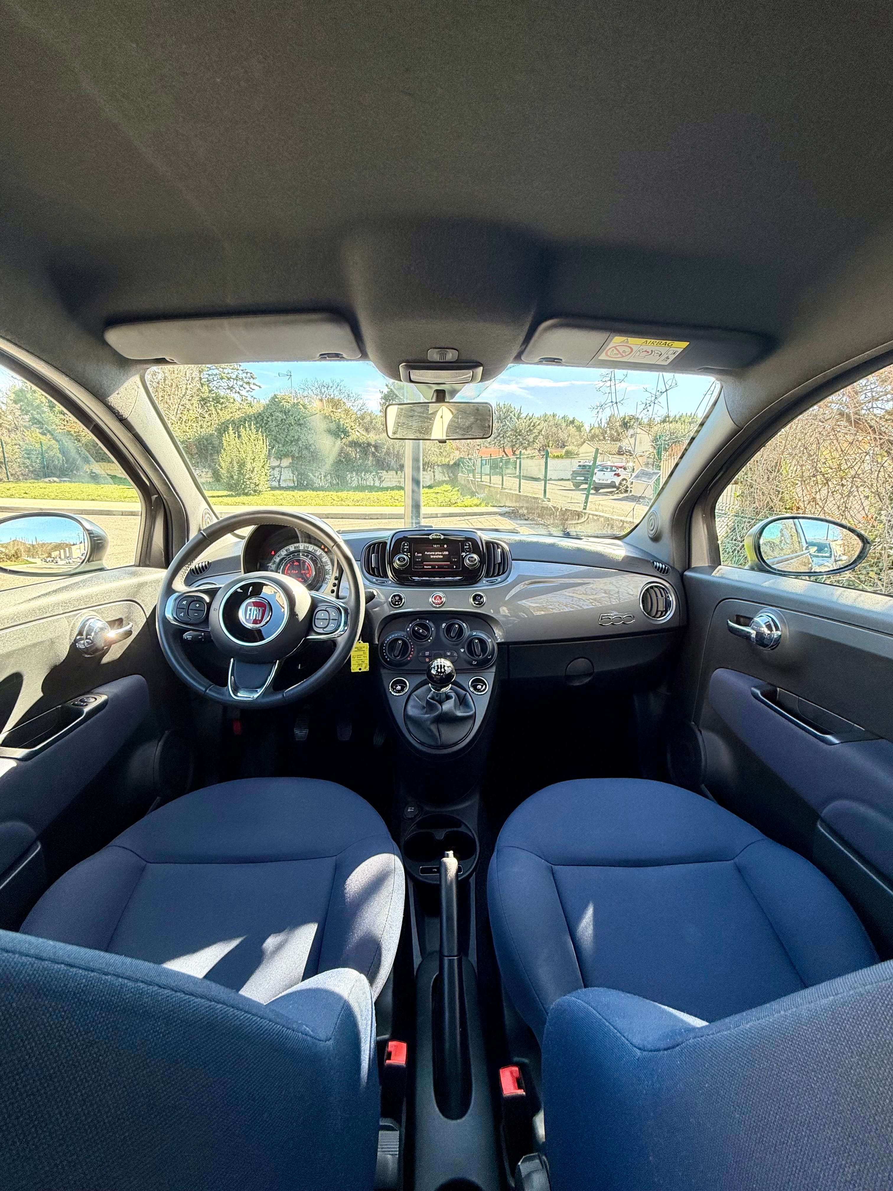 Fiat 500 Hybride with USB charging ports
