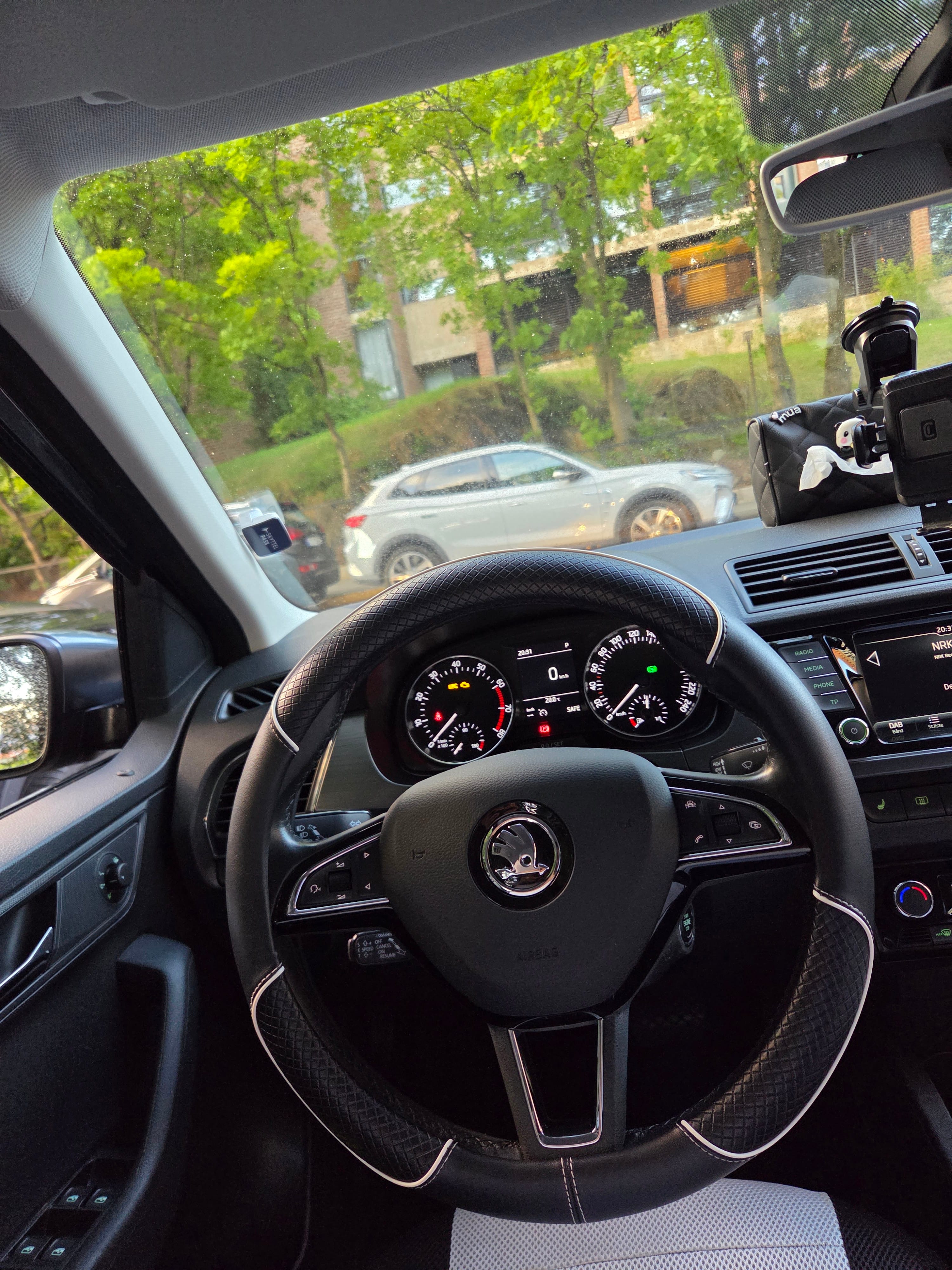 Skoda Fabia with Baby seat