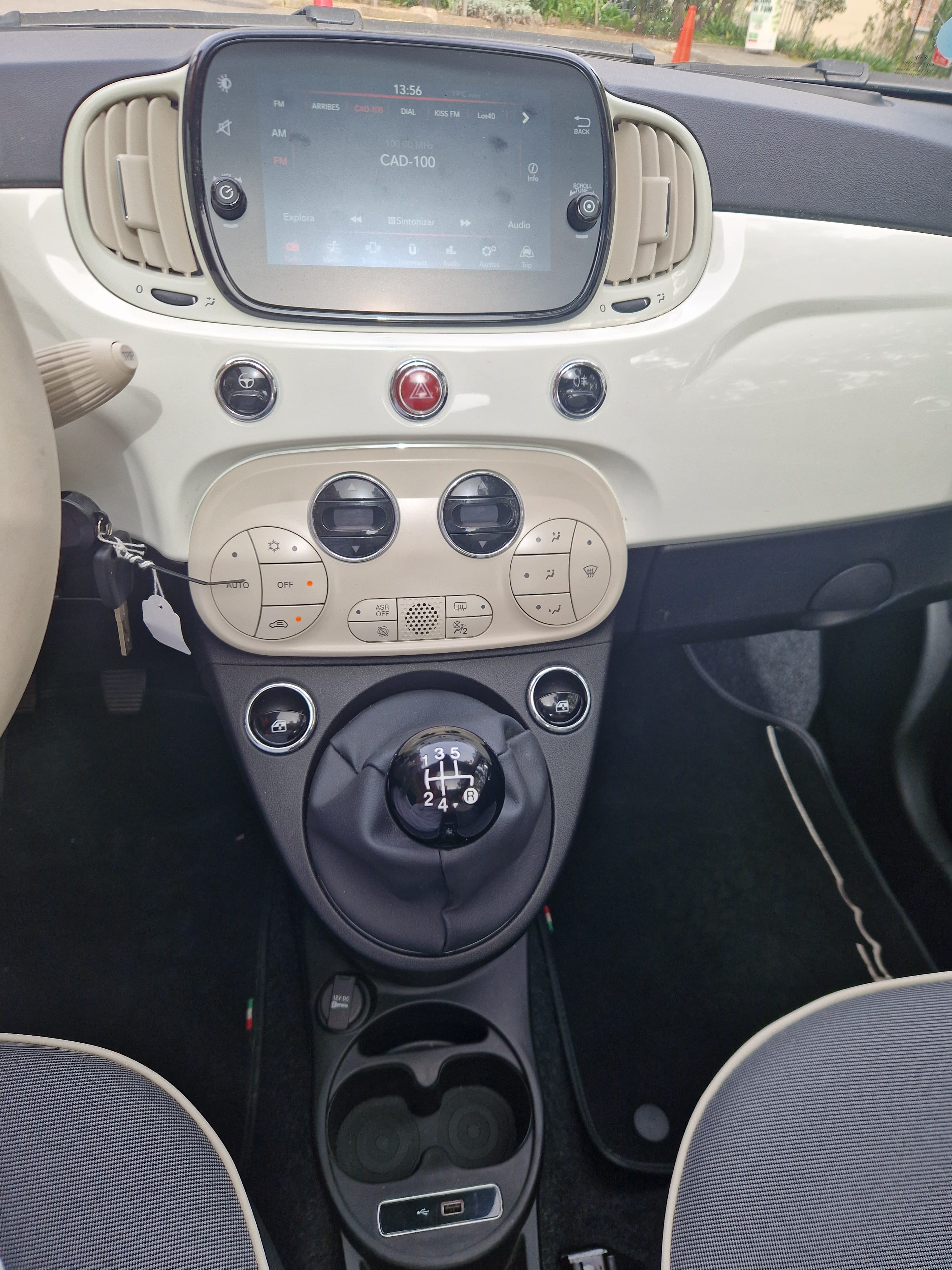 Fiat 500 met Cruise control