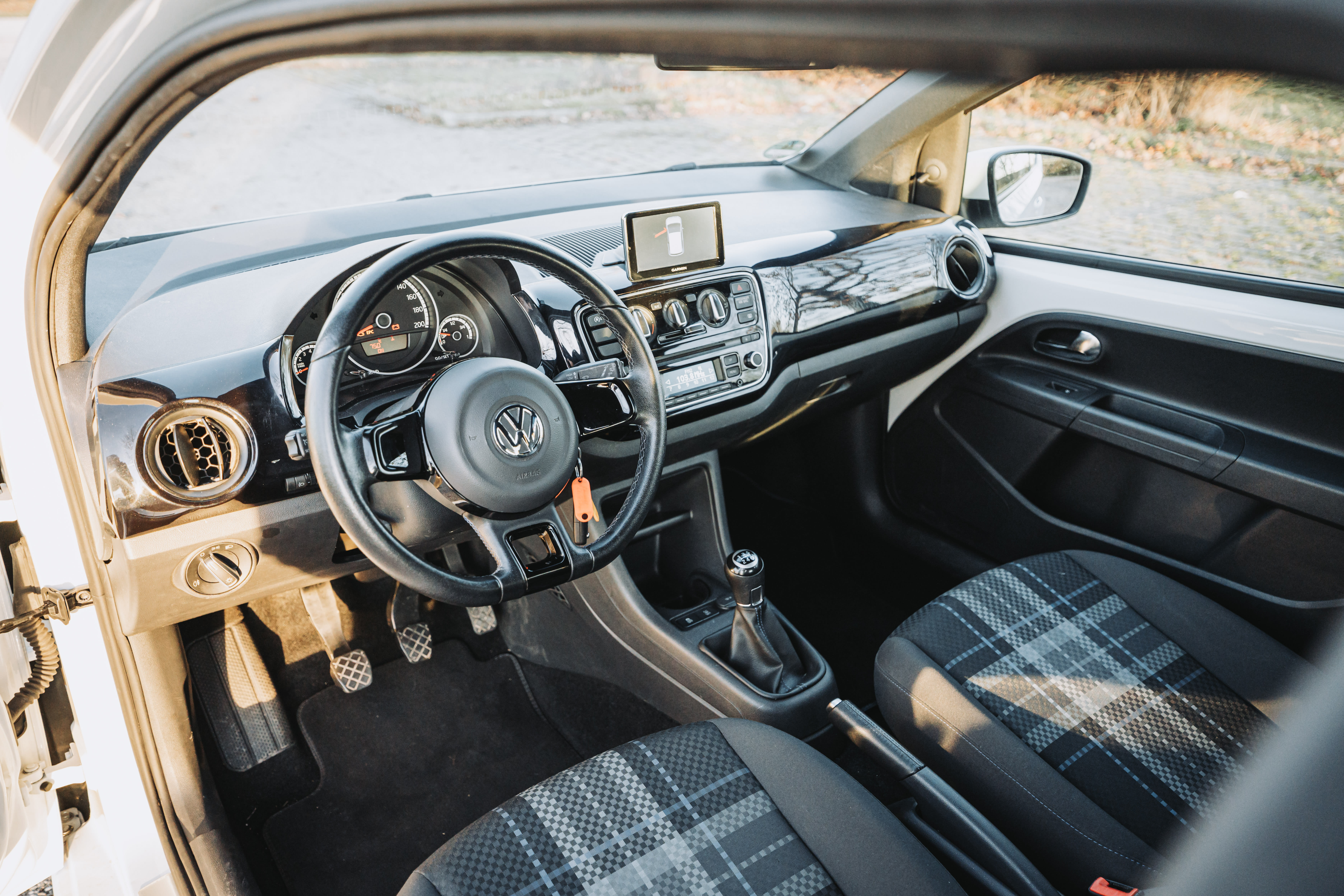 Volkswagen Up! with Snow tires