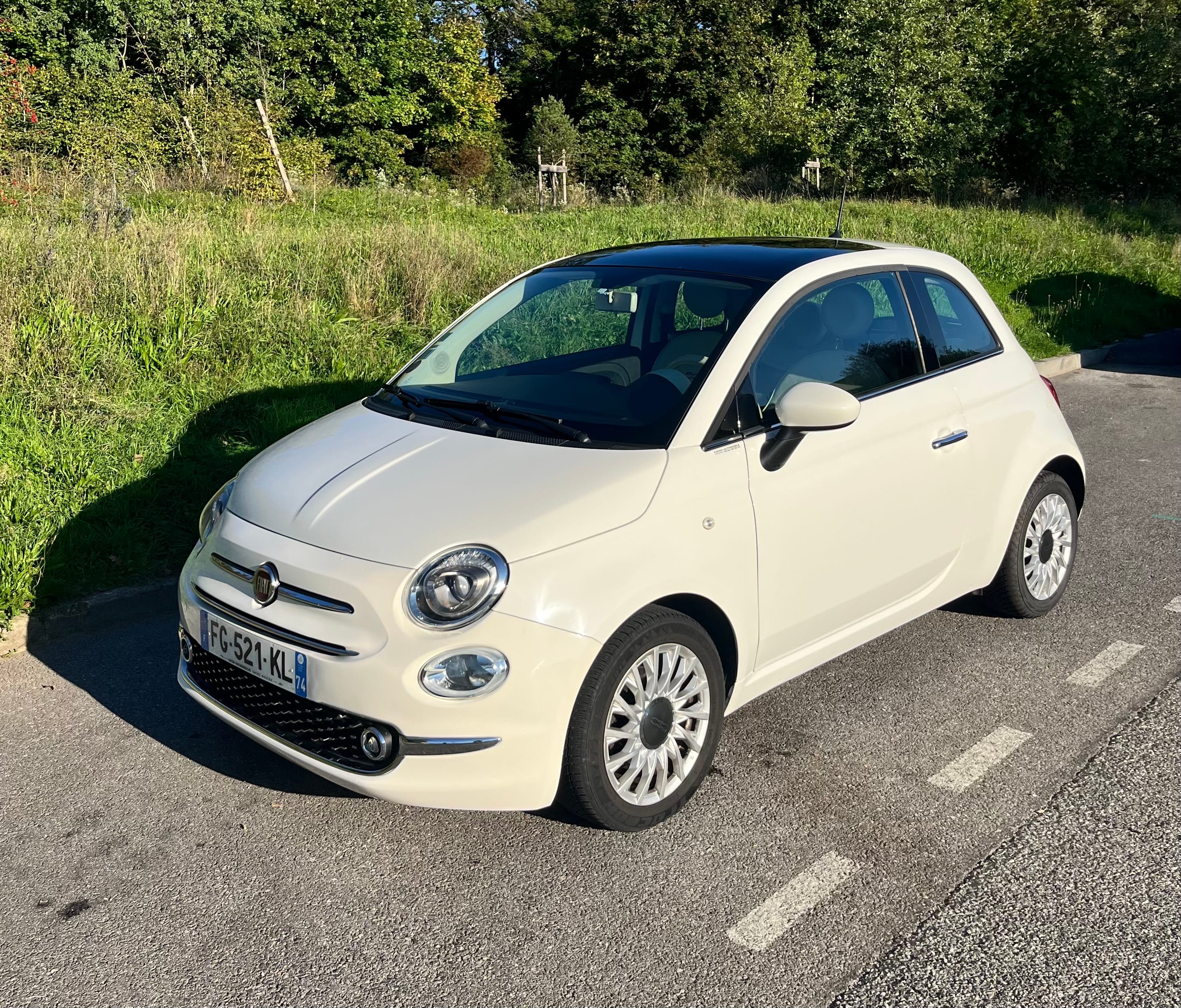 Fiat 500 Citadine compacte, idéale ville & court trajet, 2019, Essence 95