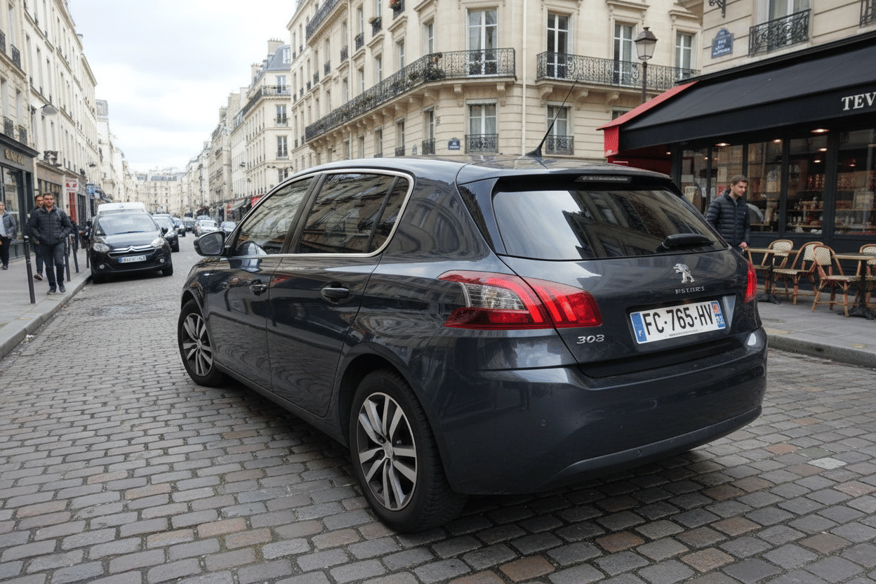 Peugeot 308 FC avec GPS