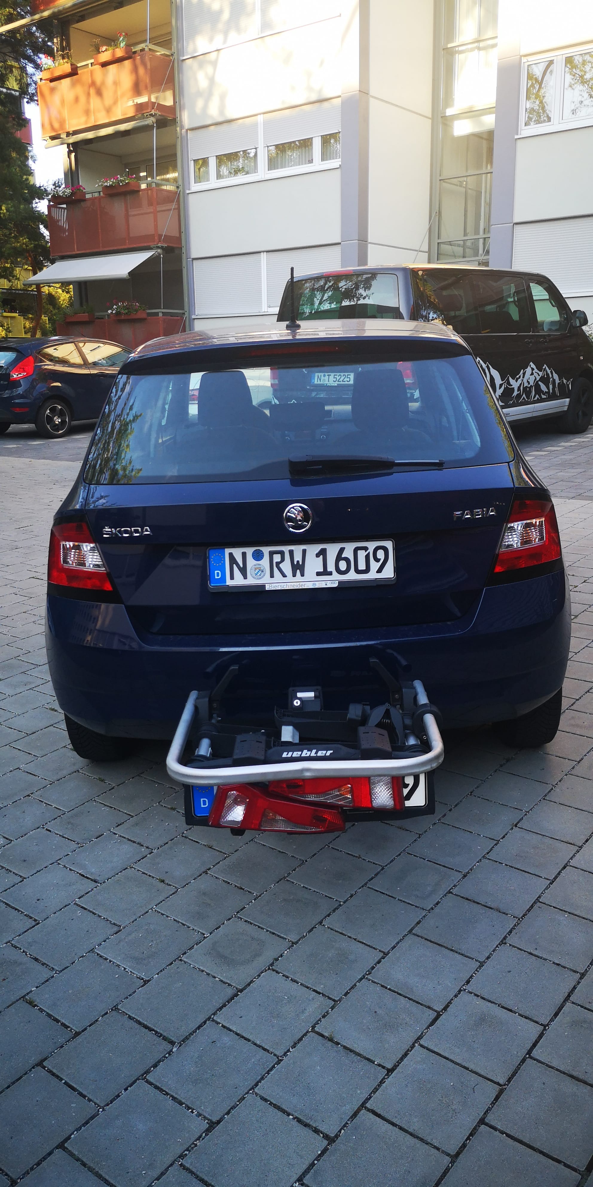 Skoda Fabia mit Fahrradträger