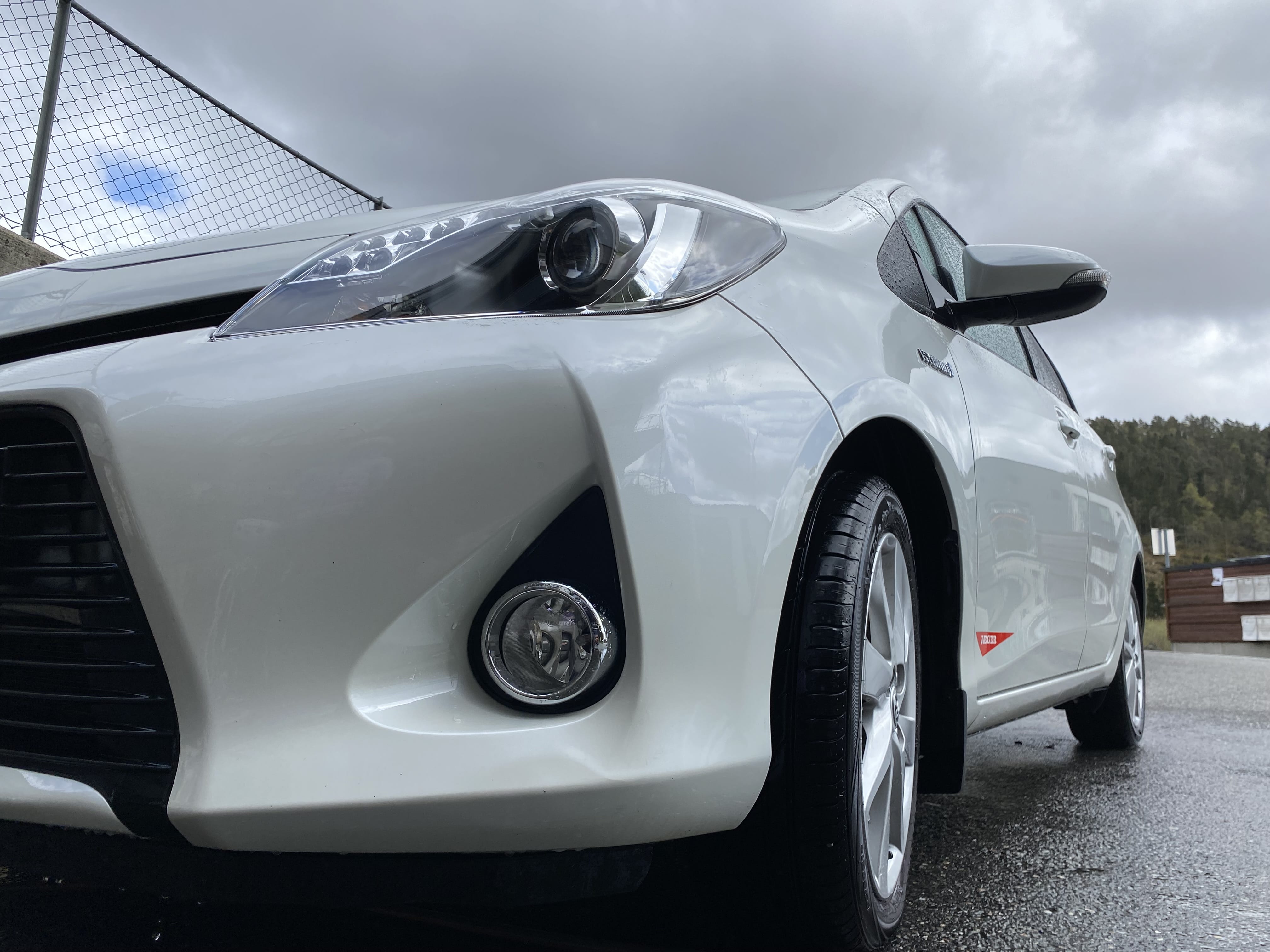 Toyota Yaris Hybrid with Snow tires