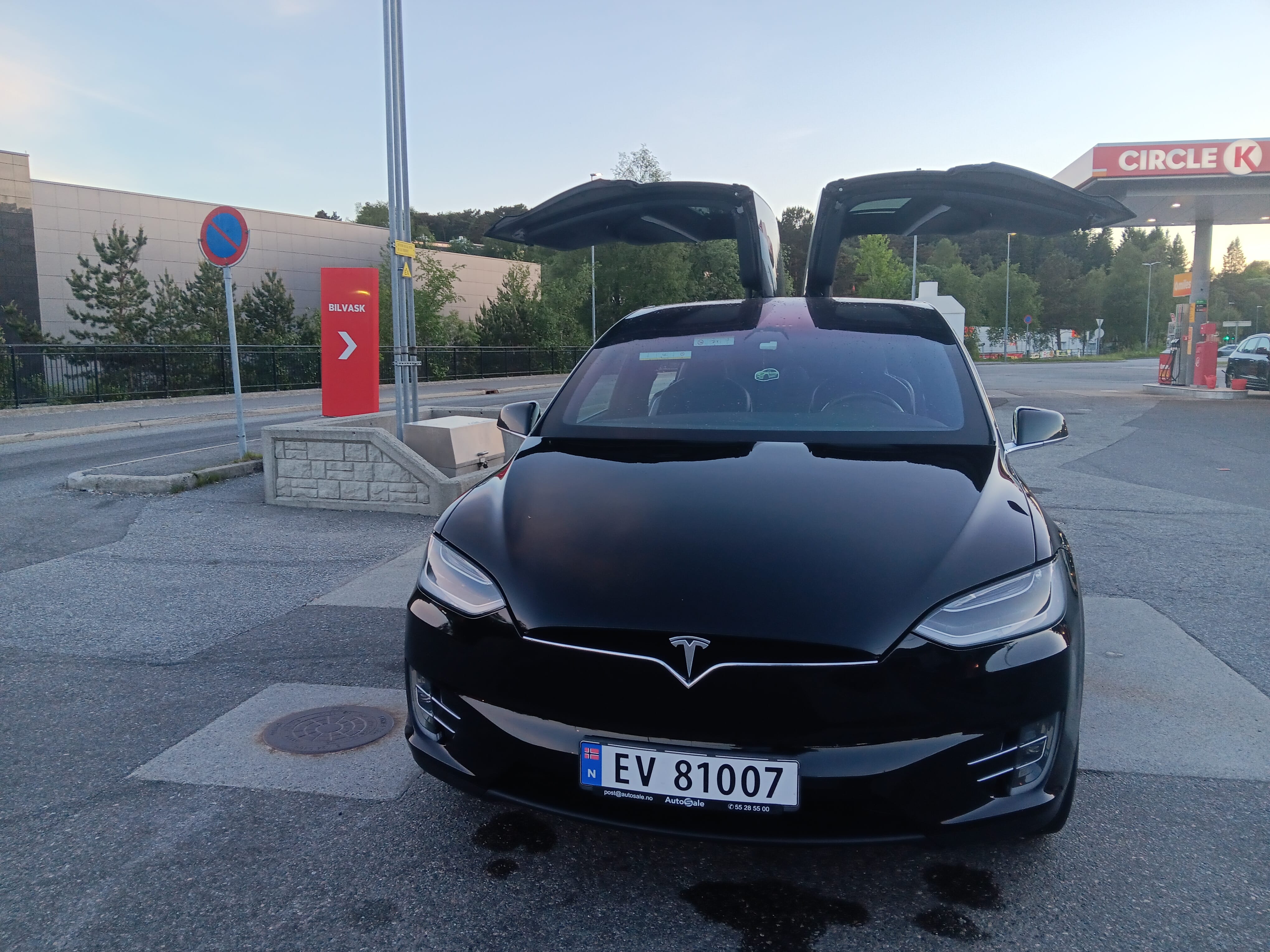 Tesla Model X med Dashcam