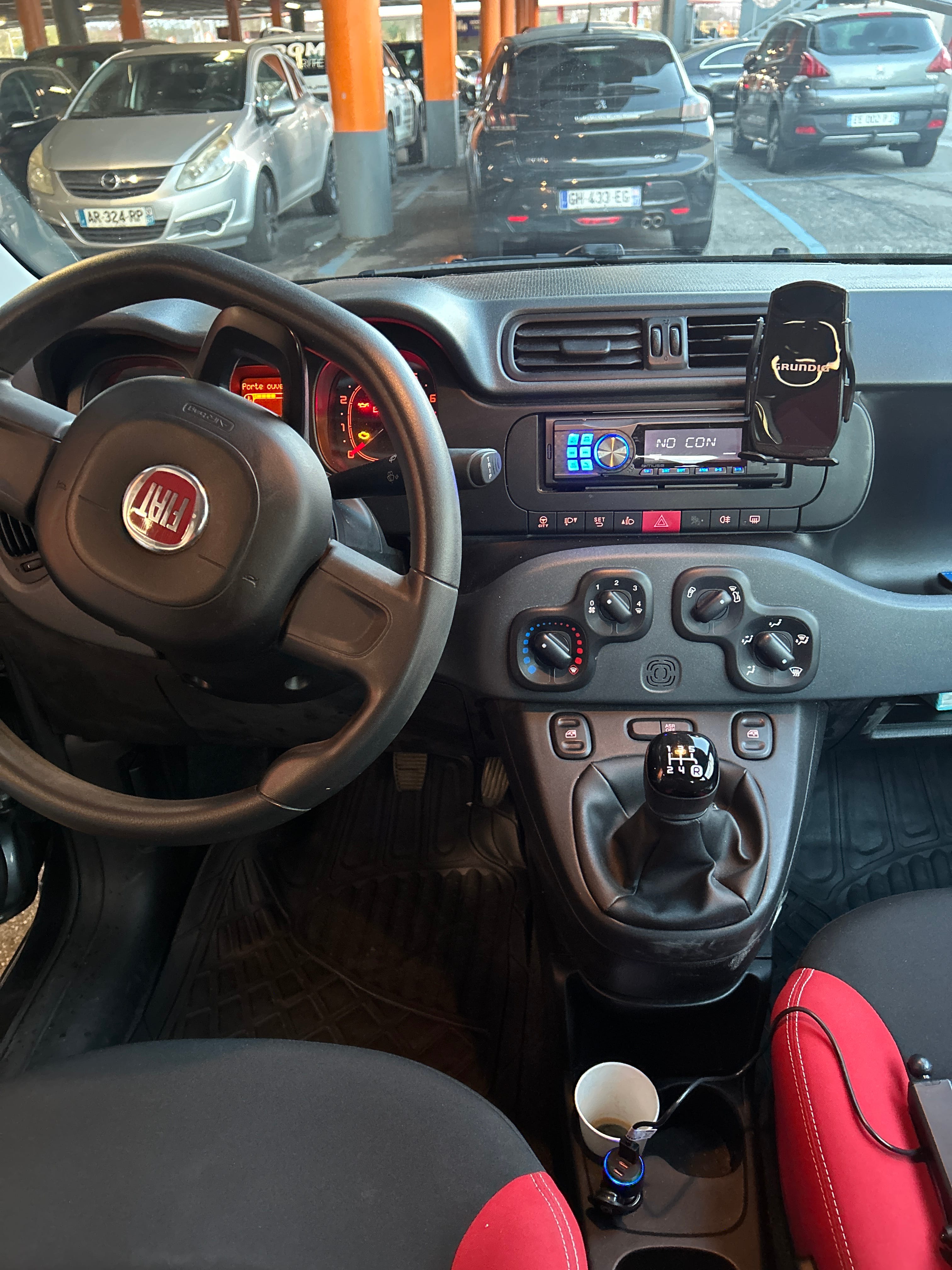 Fiat Panda avec Pneus neige