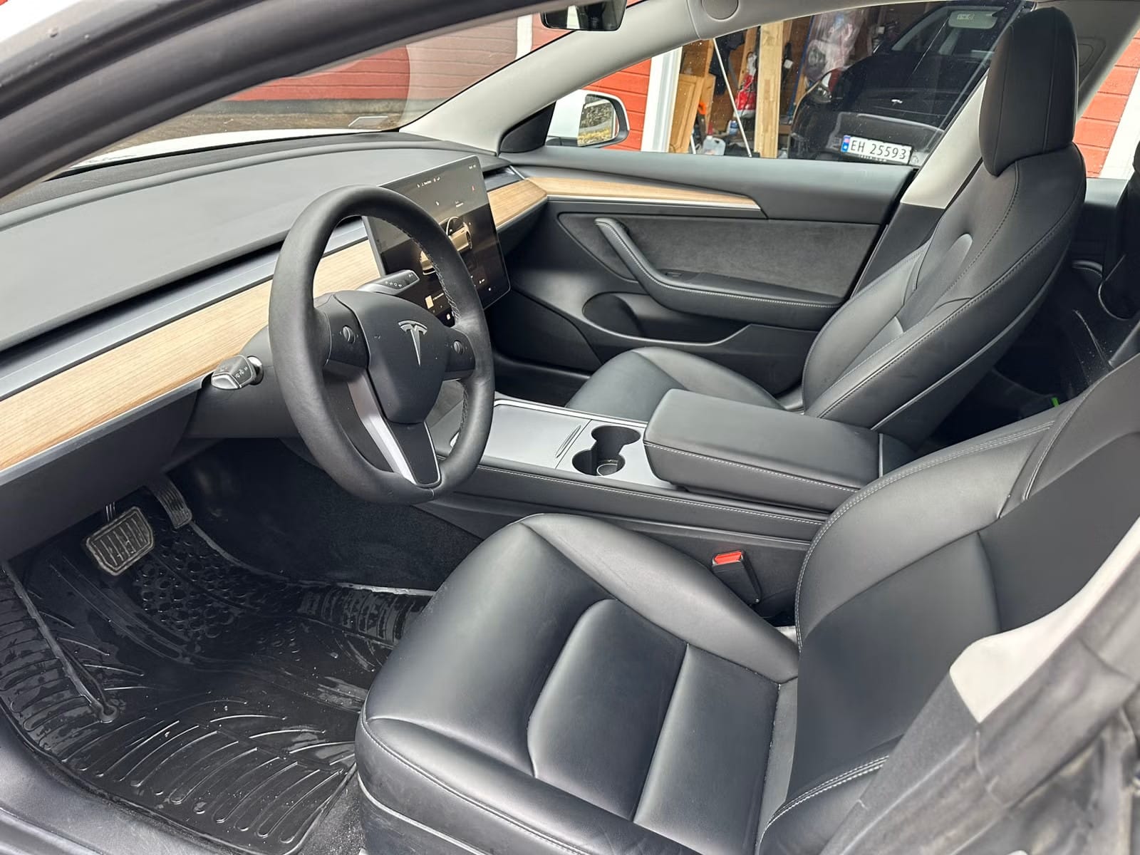 Tesla Model 3 med Ryggekamera
