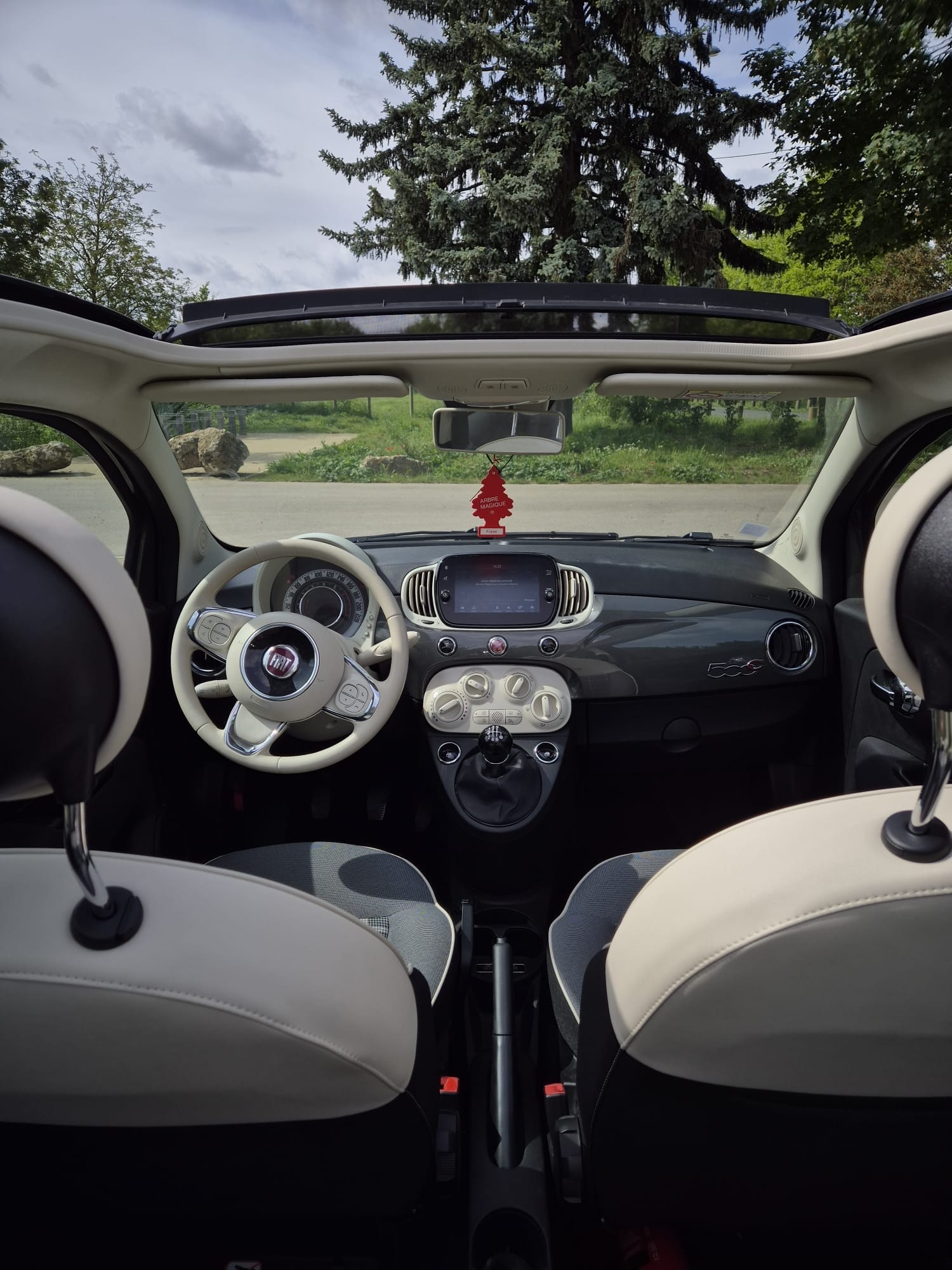 Fiat 500 C Hybride Cabriolet avec Caméra de recul
