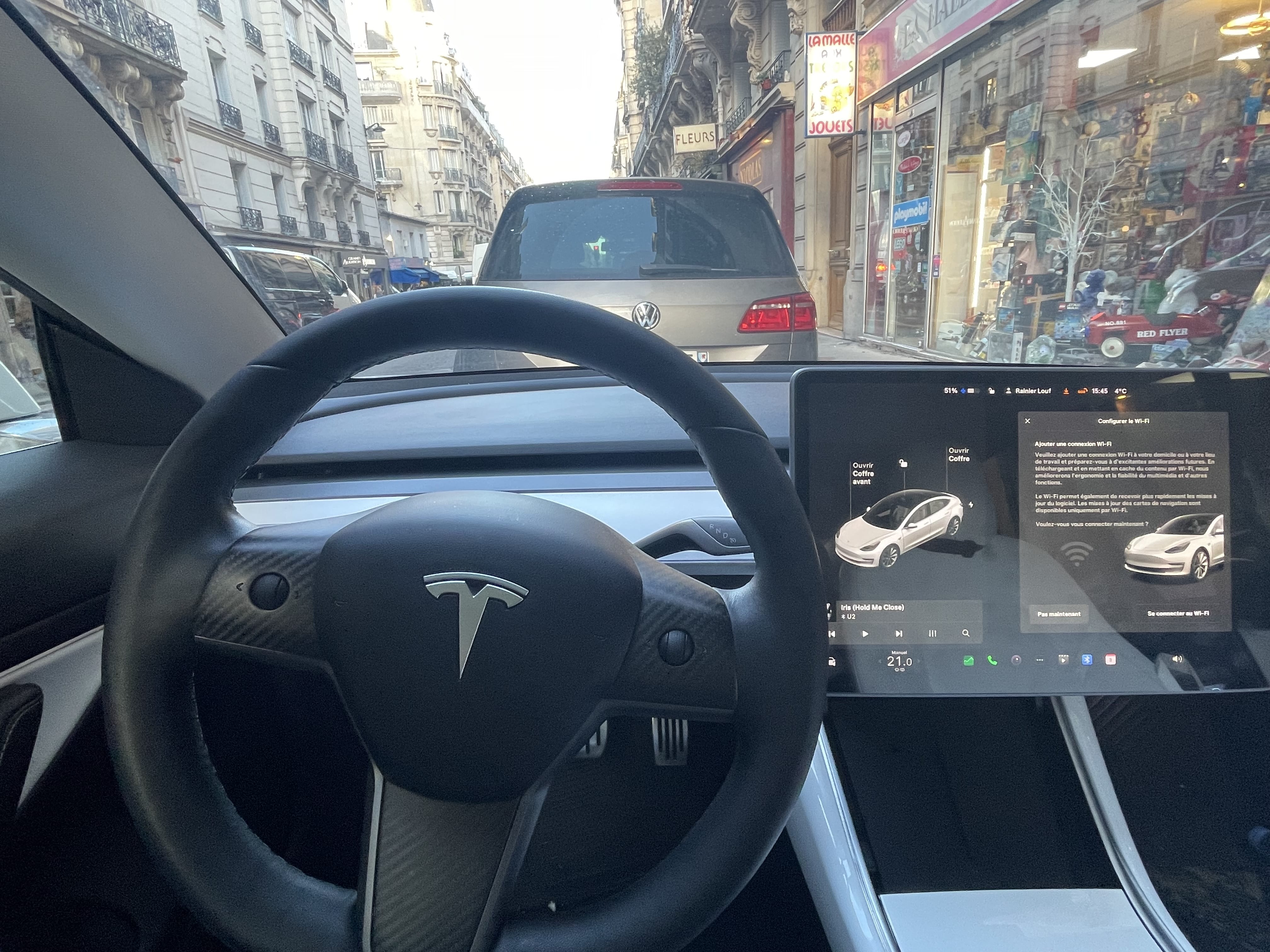 Tesla Model 3 Long Range avec GPS