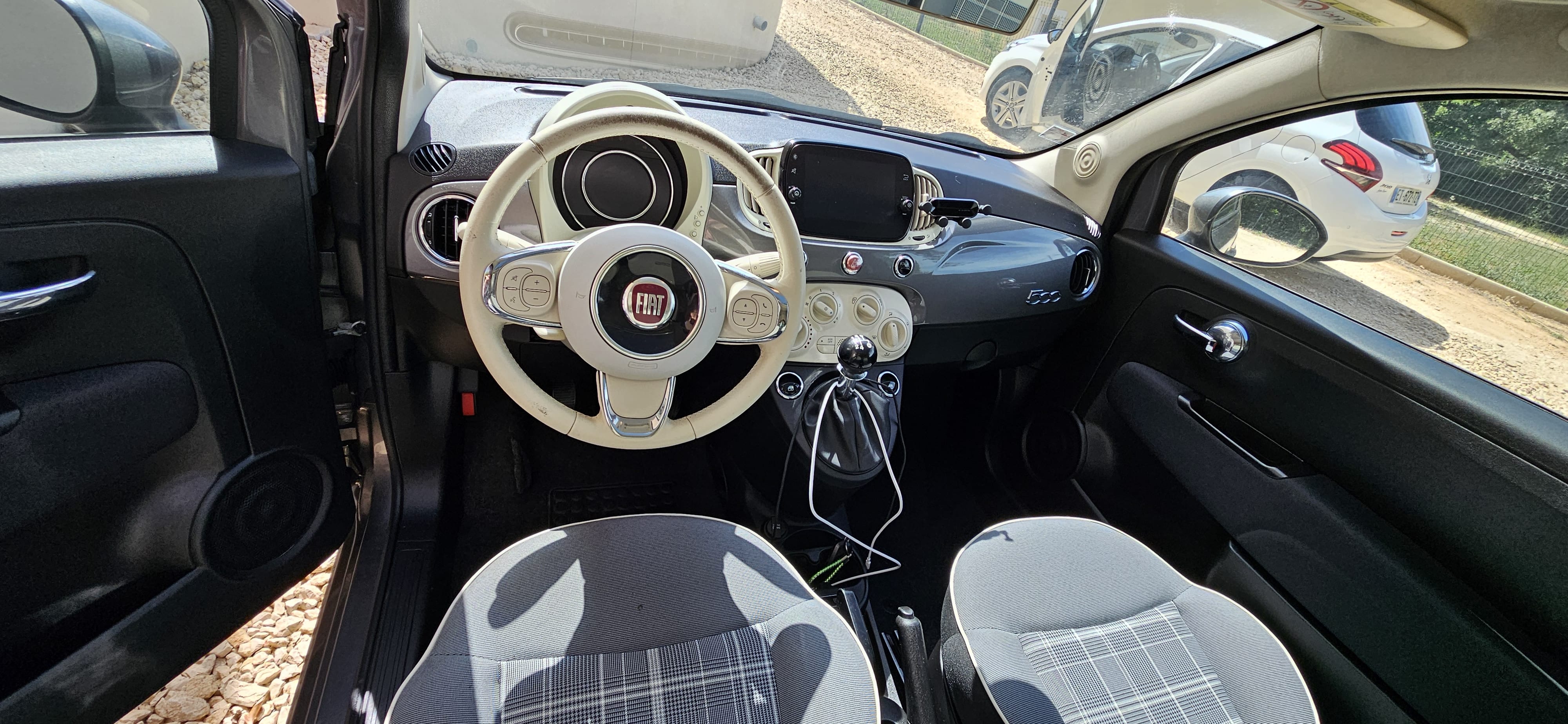 Fiat 500 #480 met Autostoel baby