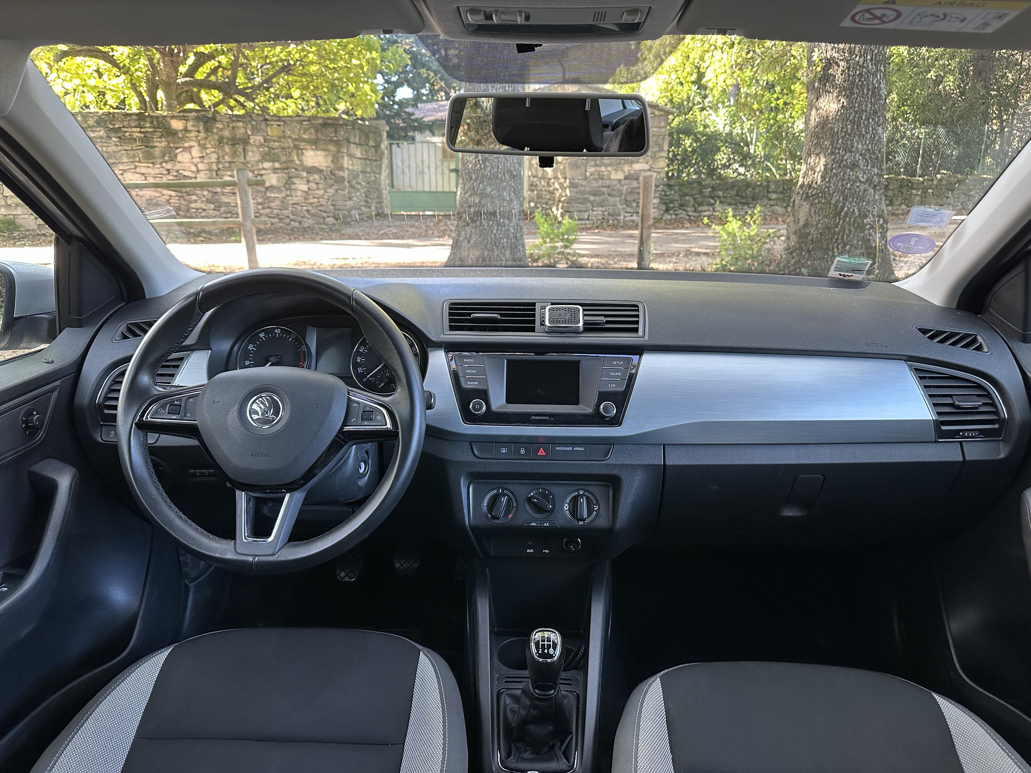 Skoda Fabia with Baby seat