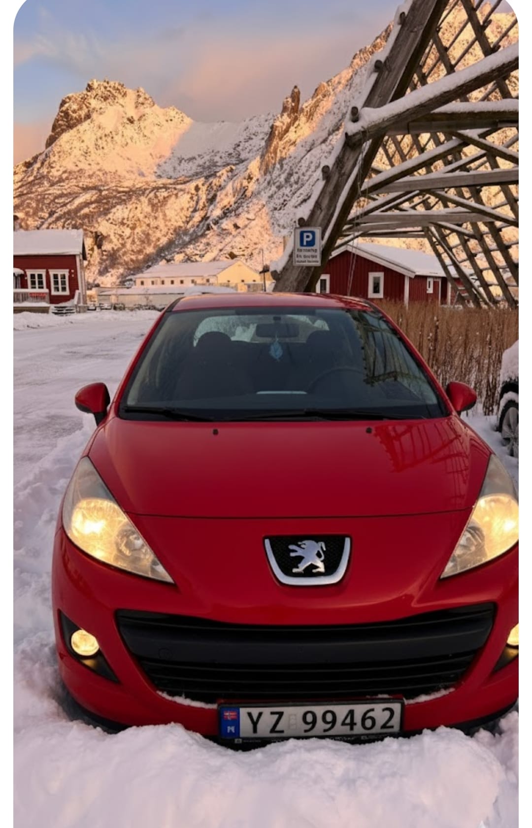 Peugeot 207 med Vinterdekk
