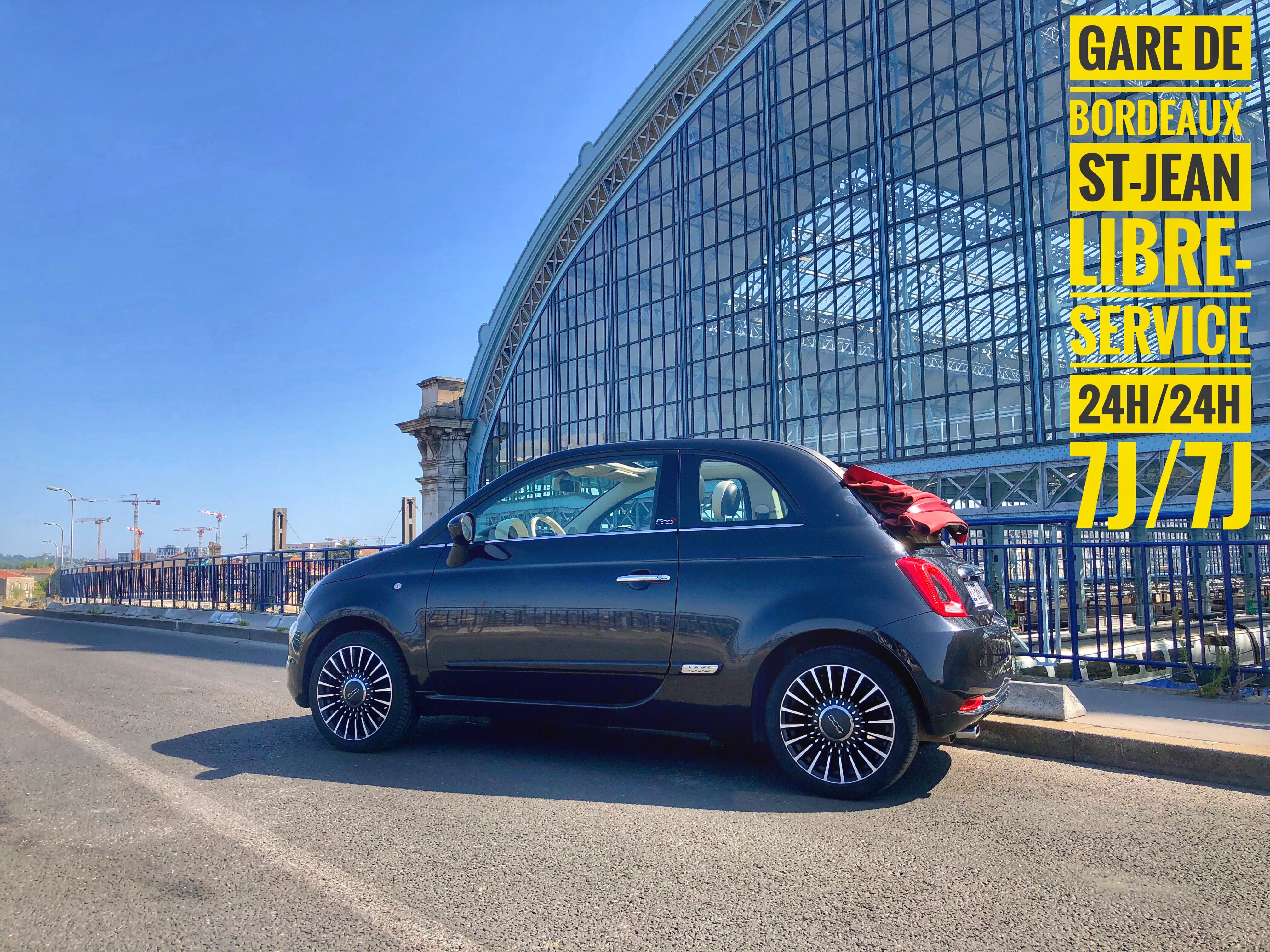 Fiat 500 C Gare ST-Jean  Louez Fiat 500 Cabriolet – Élégance, Maniabilité et Plaisir de Conduite !