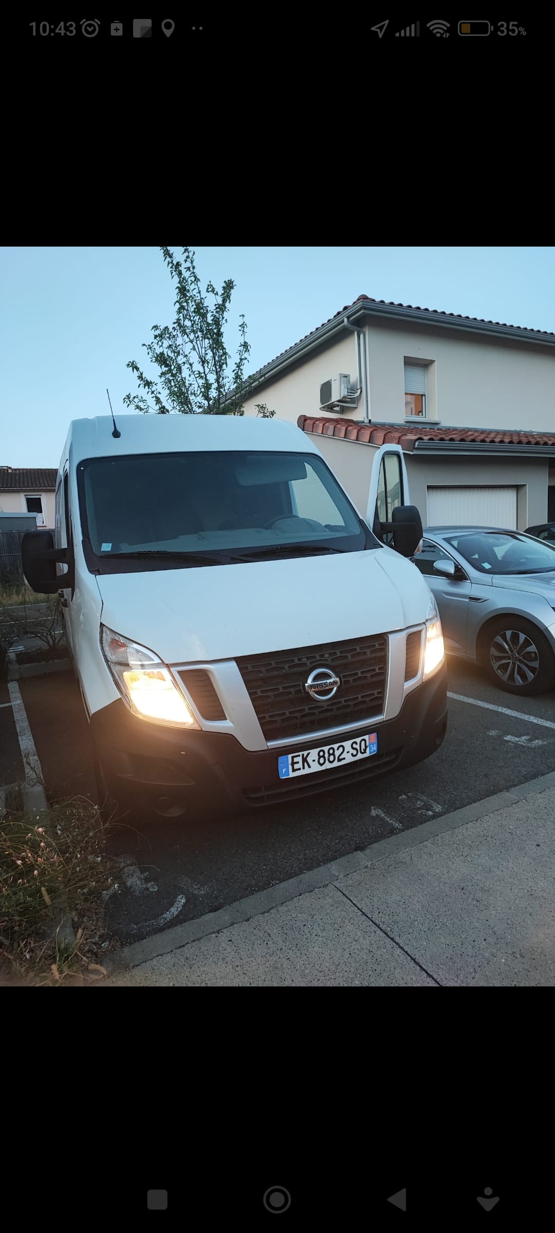 Nissan NV400 avec Android Auto