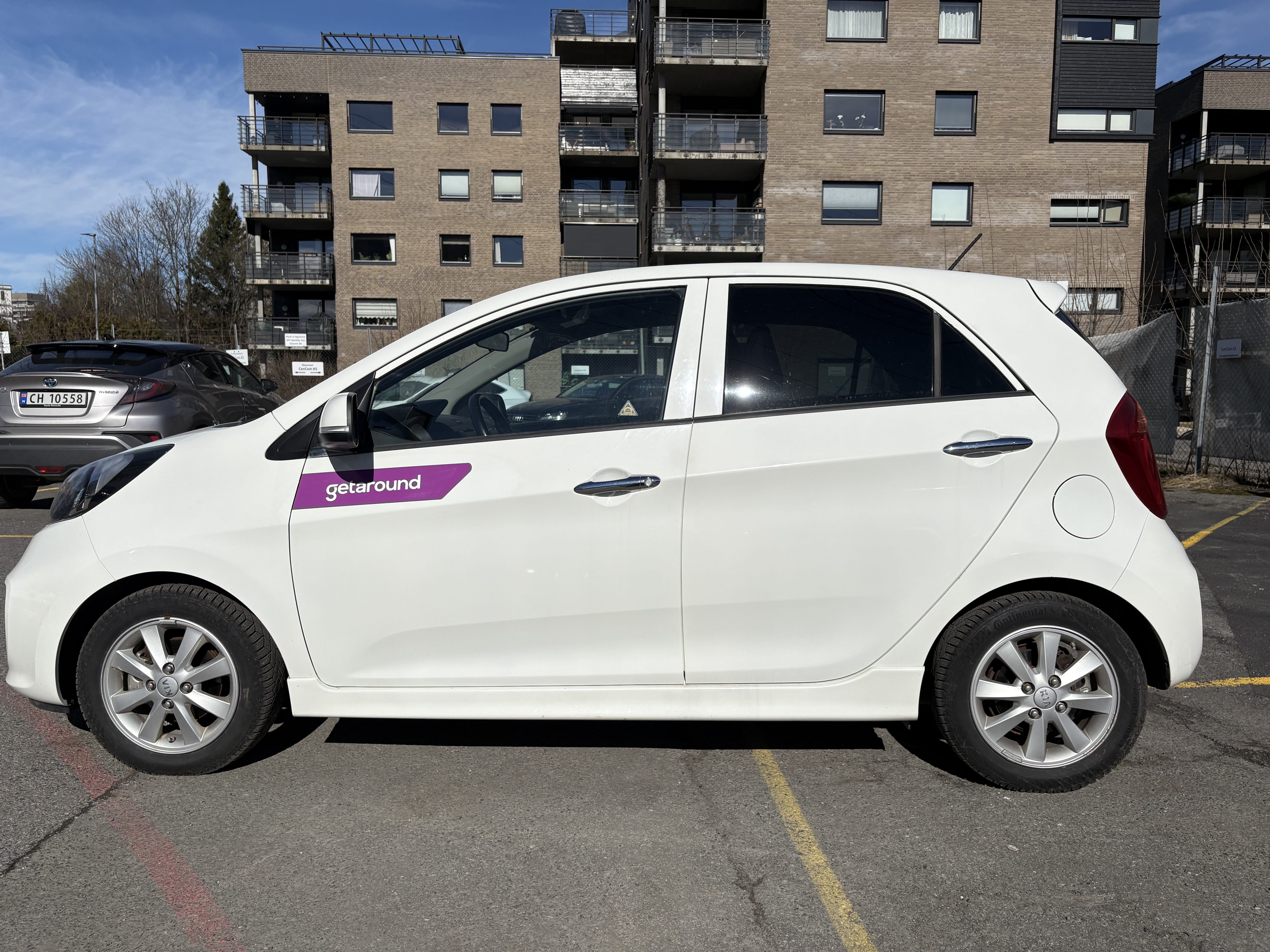 Kia Picanto with USB charging ports