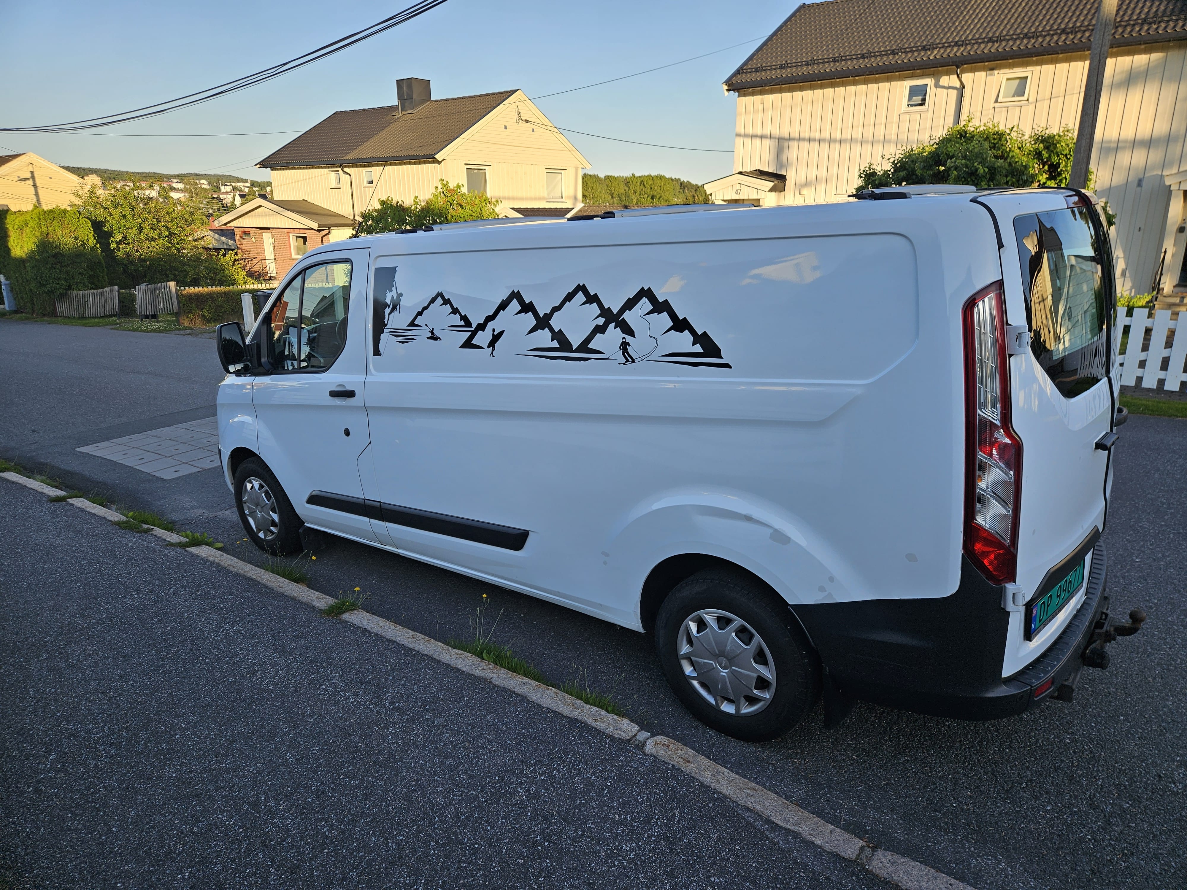 Ford Transit Custom Varebil med Sykkelstativ