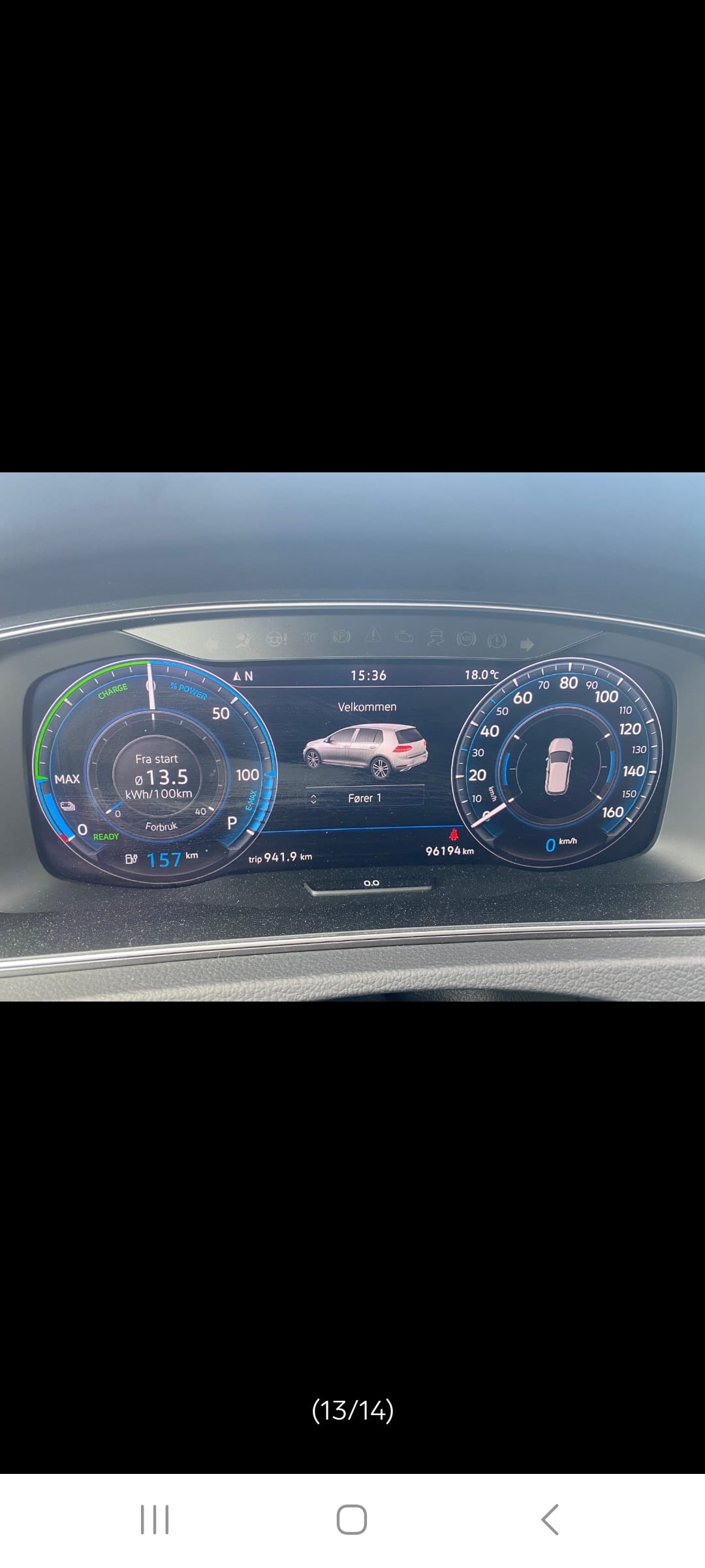 Volkswagen e-Golf med Bluetooth audio
