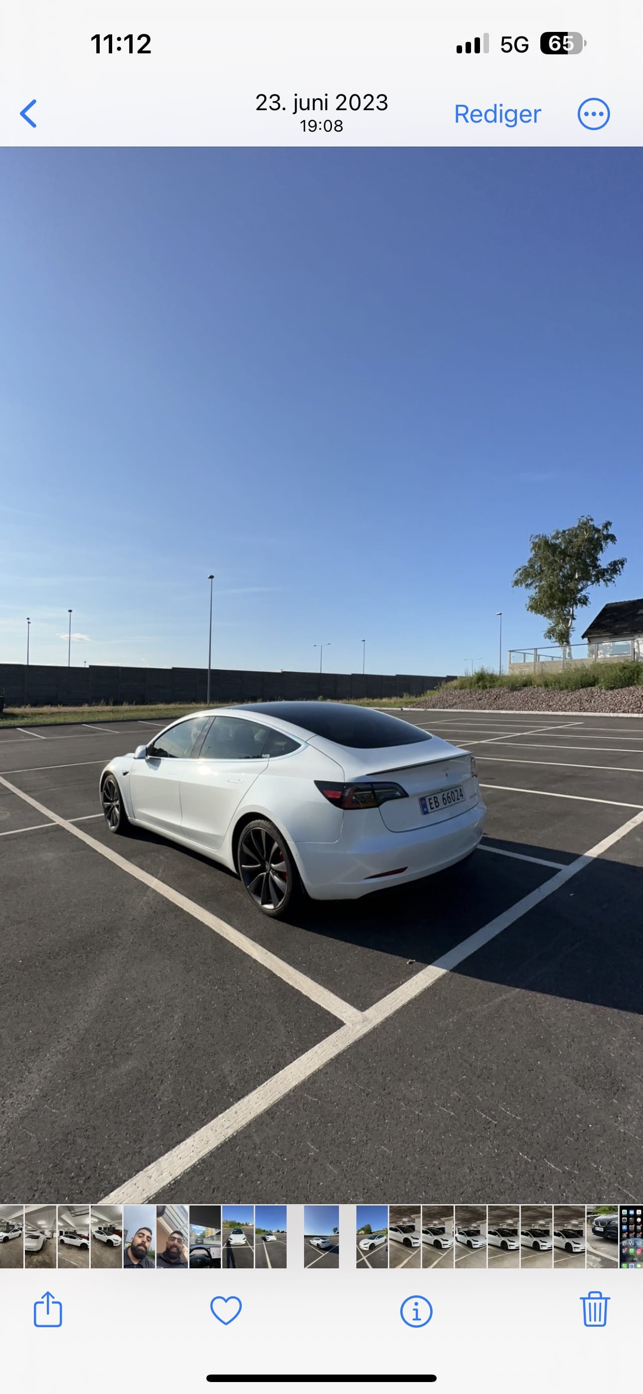 Tesla Model 3 Performance med GPS
