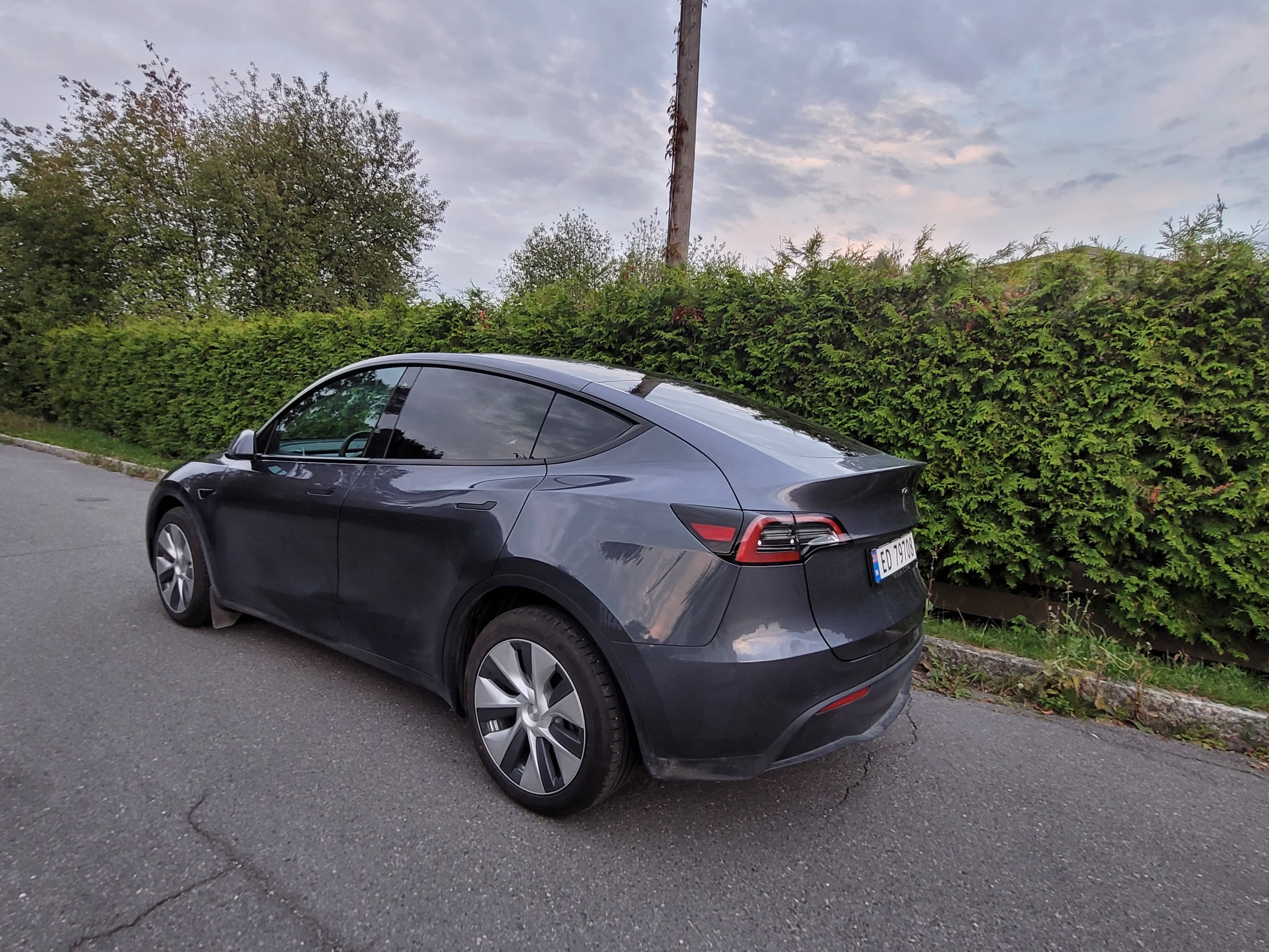 Tesla Model Y with Baby seat