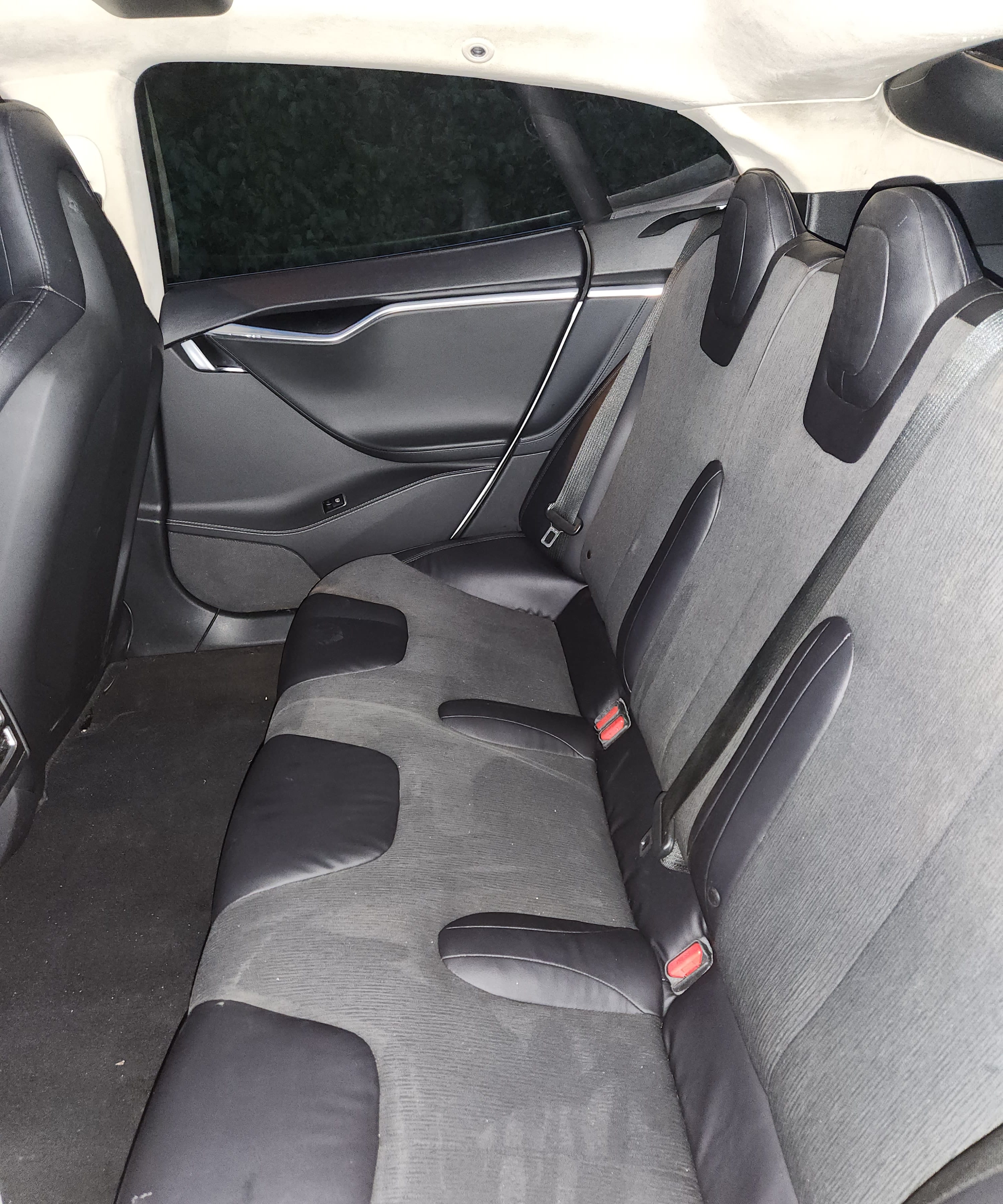 Tesla Model S with Baby seat