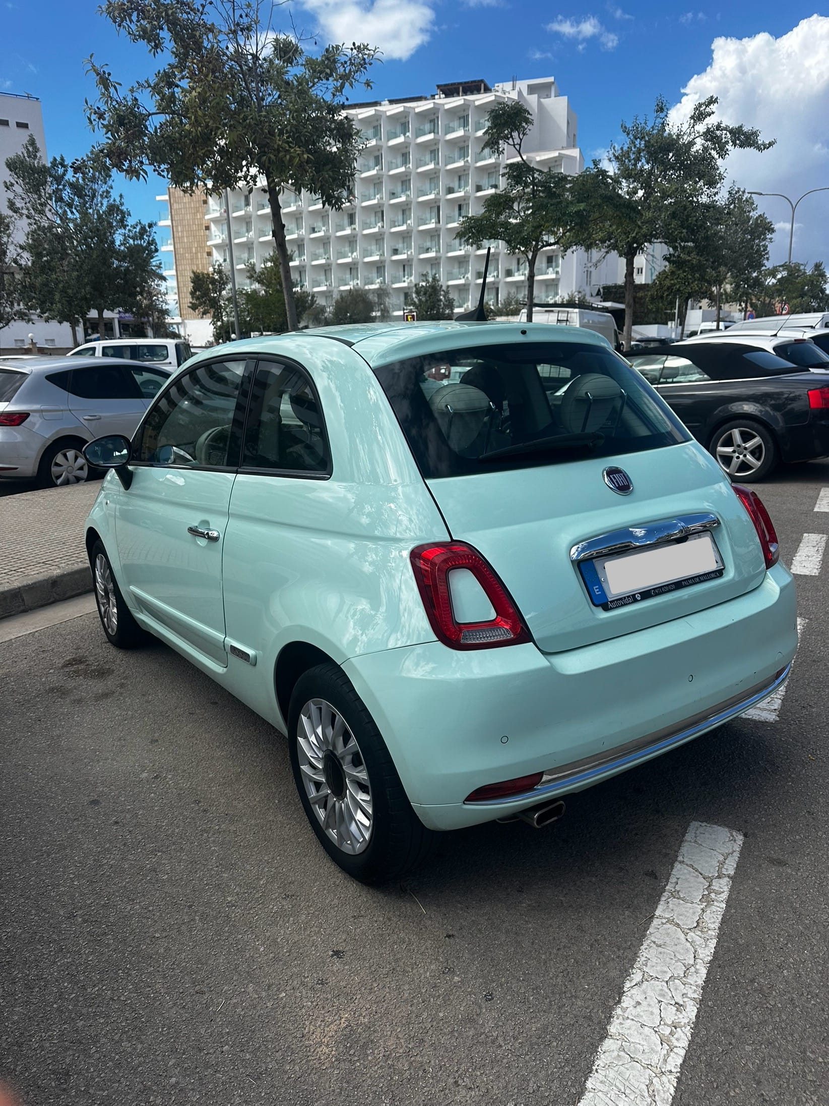 Fiat 500 med GPS