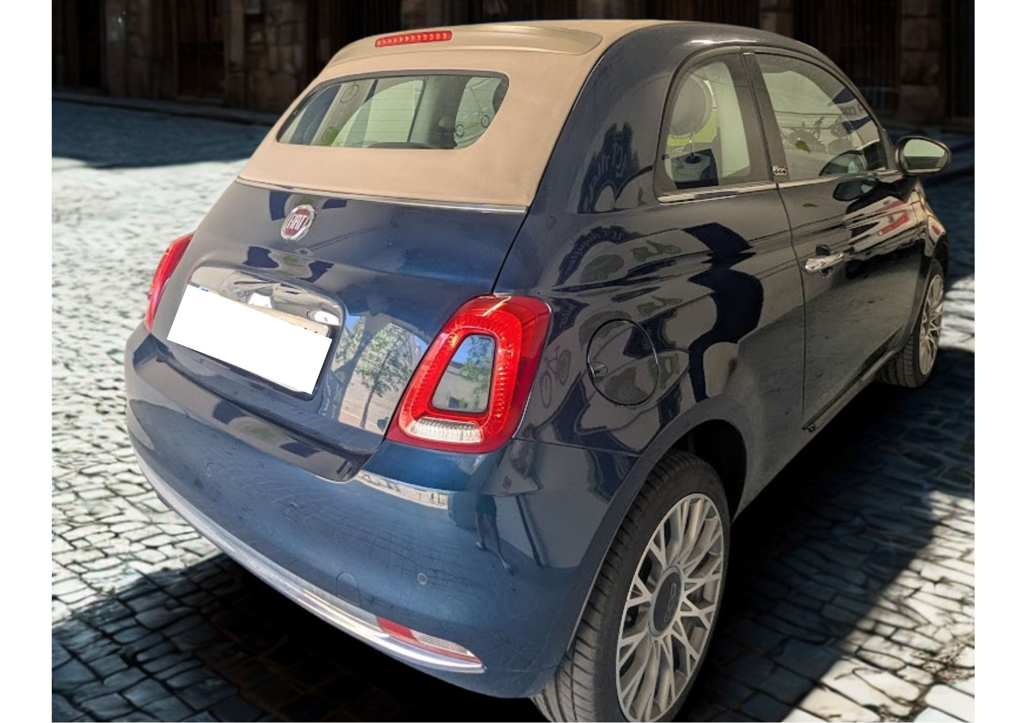Fiat 500 Cabriolet - Azul con GPS