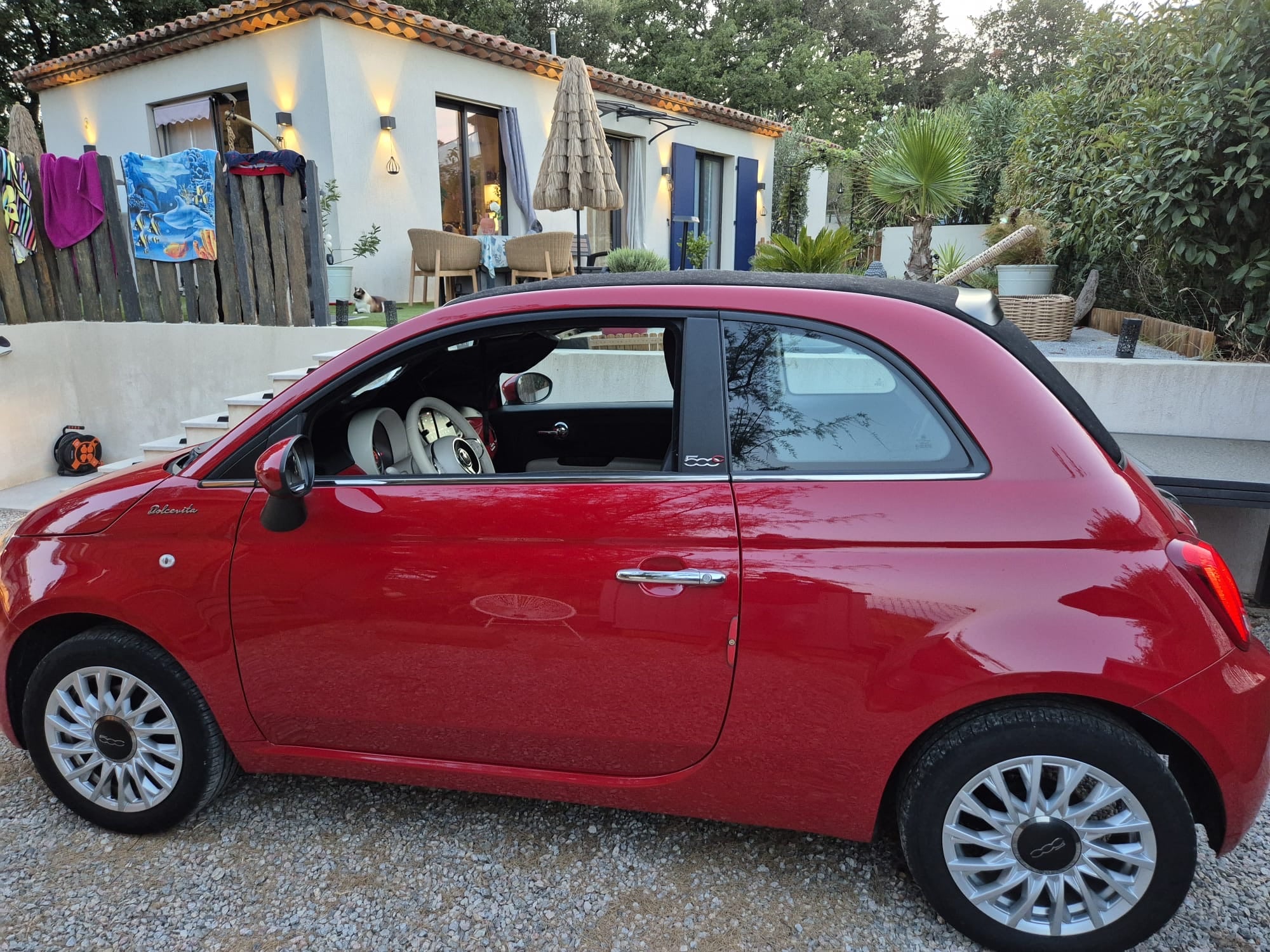 Fiat 500 C met Apple CarPlay