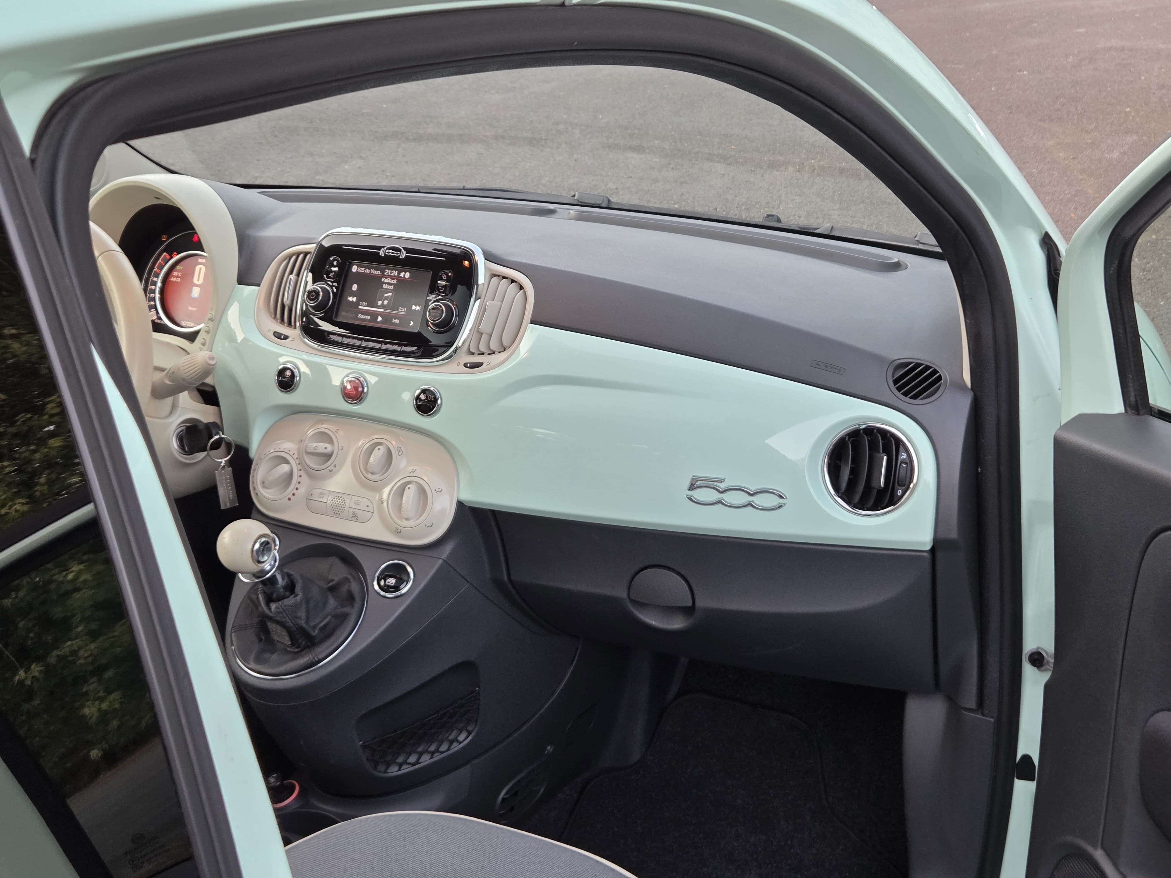 Fiat 500 Lounge avec Autoradio