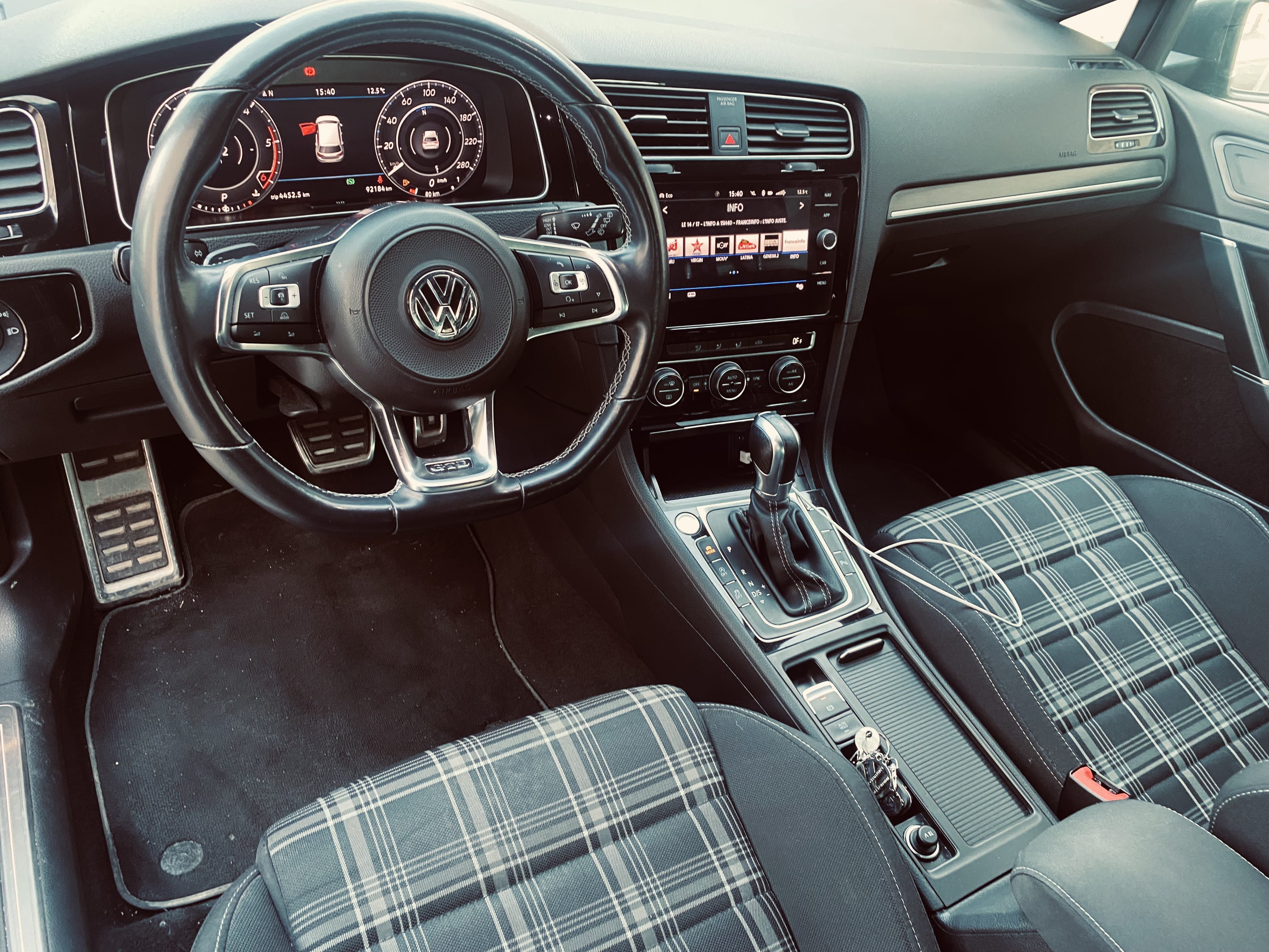 Volkswagen Golf GTD 2 L, 2018, Diesel, automatique