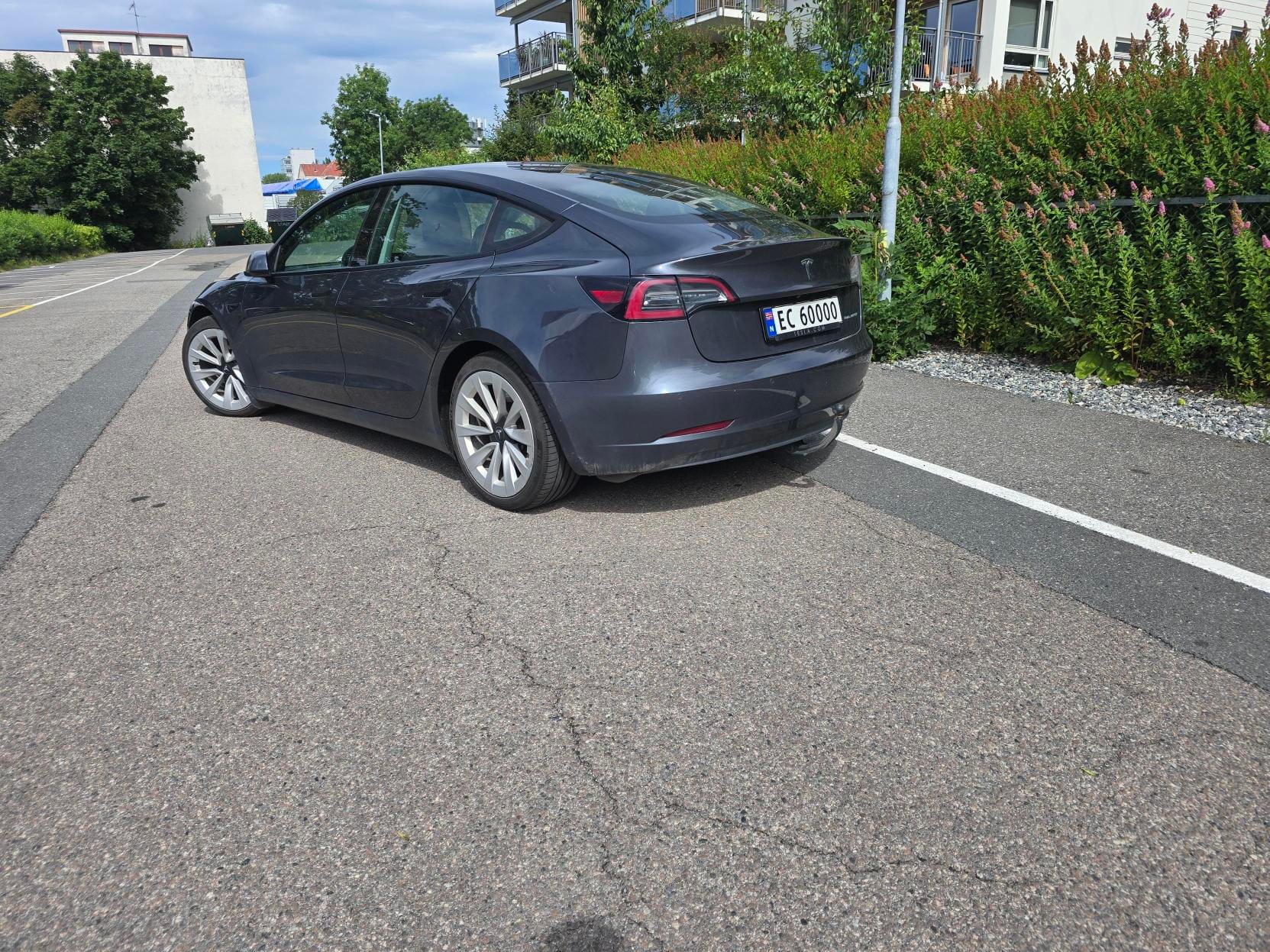 Tesla Model 3 Long Range mit Rückfahrkamera