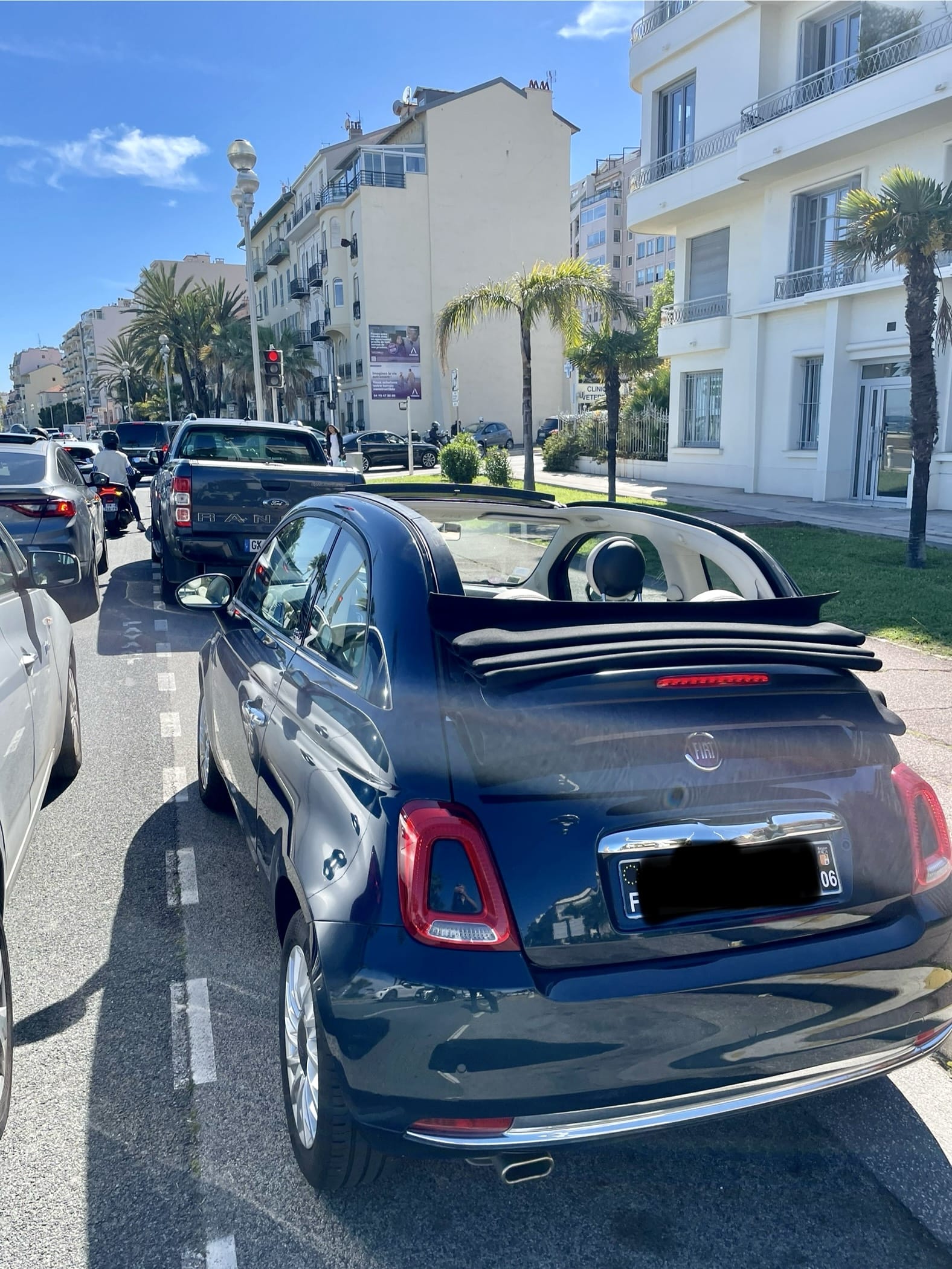 Fiat 500 C avec Régulateur de vitesse