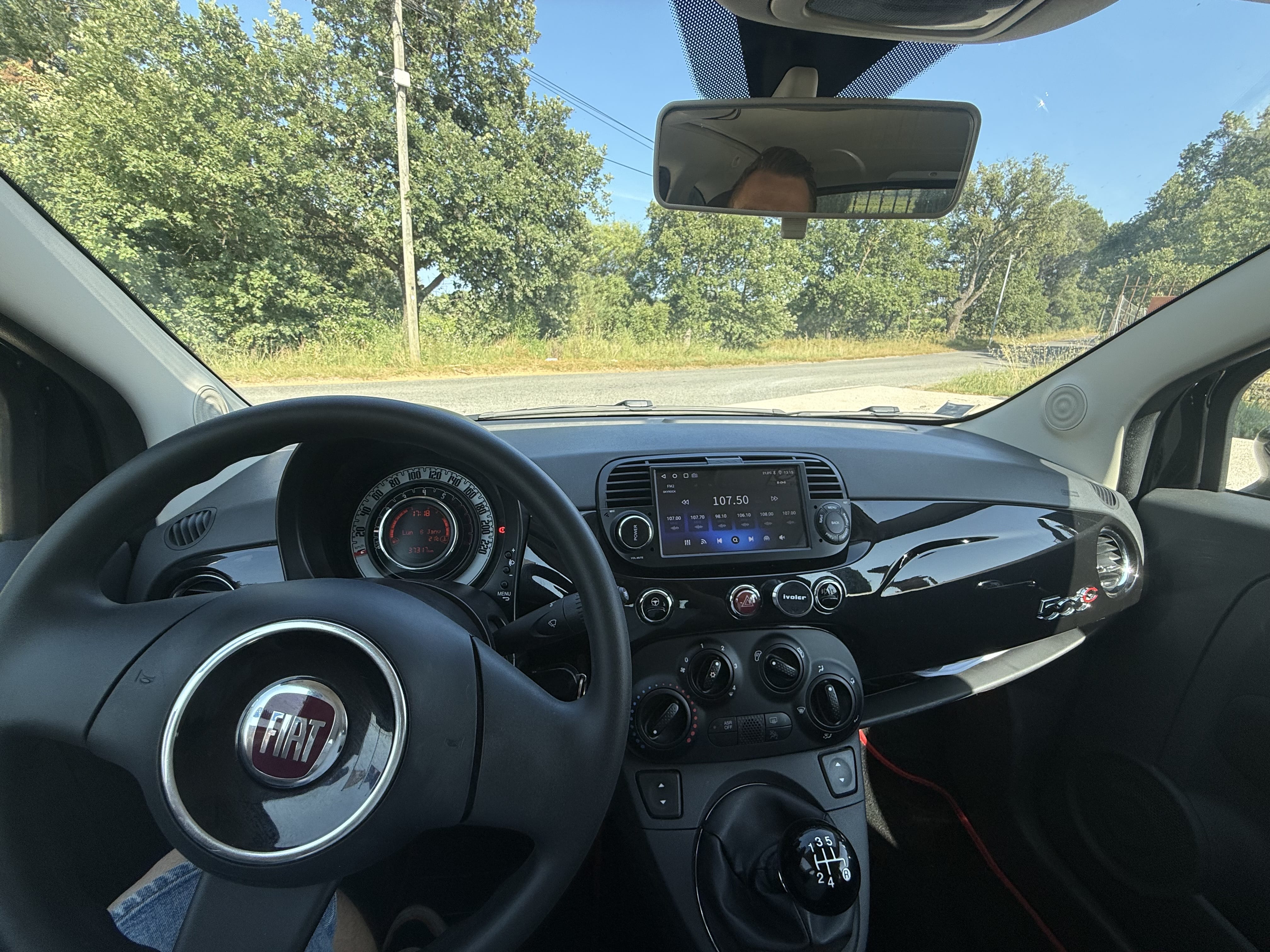 Fiat 500 C avec Apple CarPlay