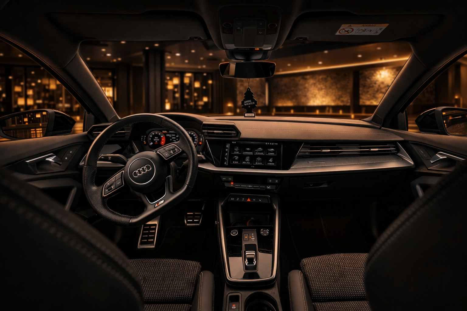 Audi A3 Sportback 2023 noire S Line avec Quatre roues motrices